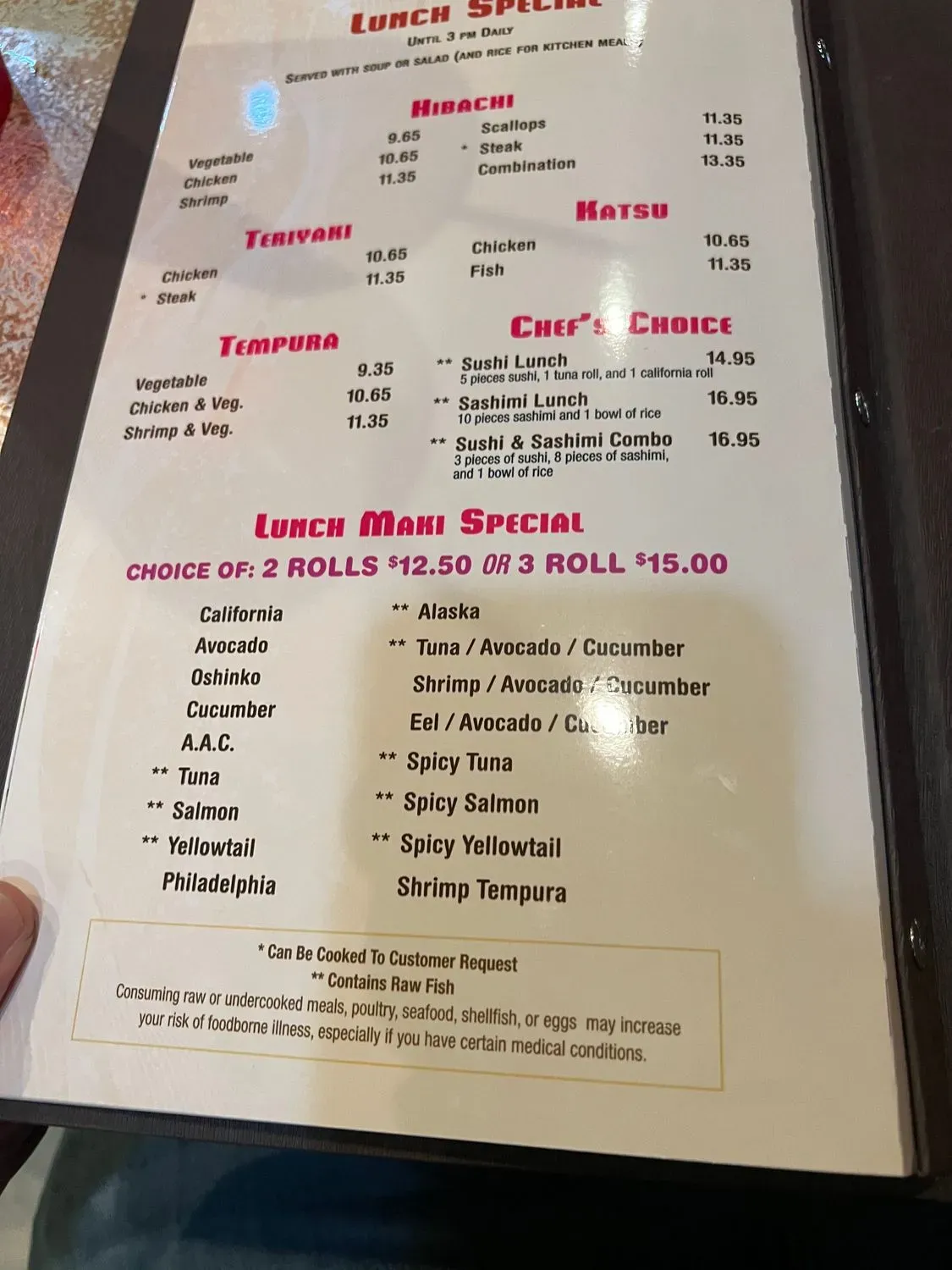 Menu 6