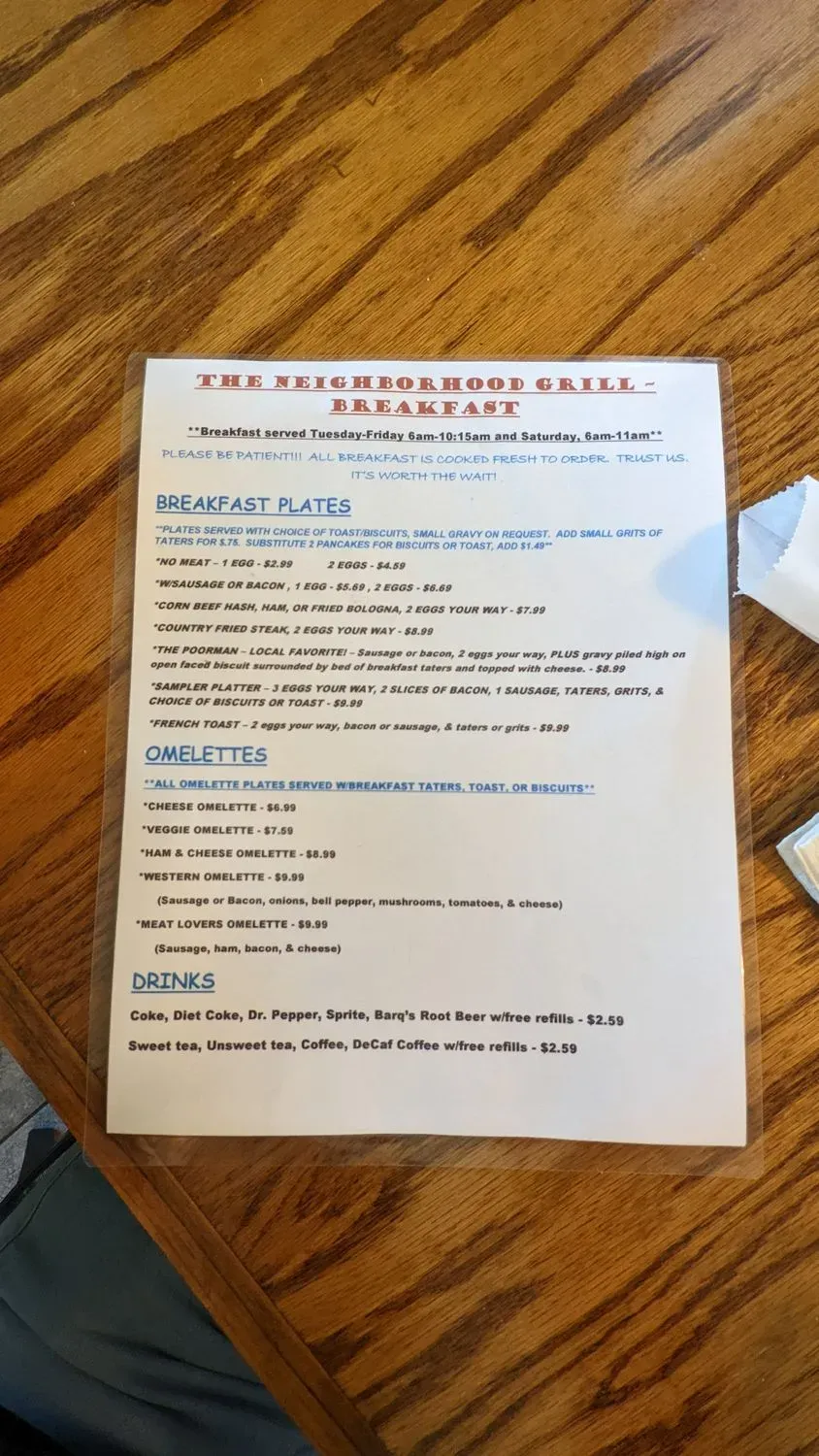 Menu 6