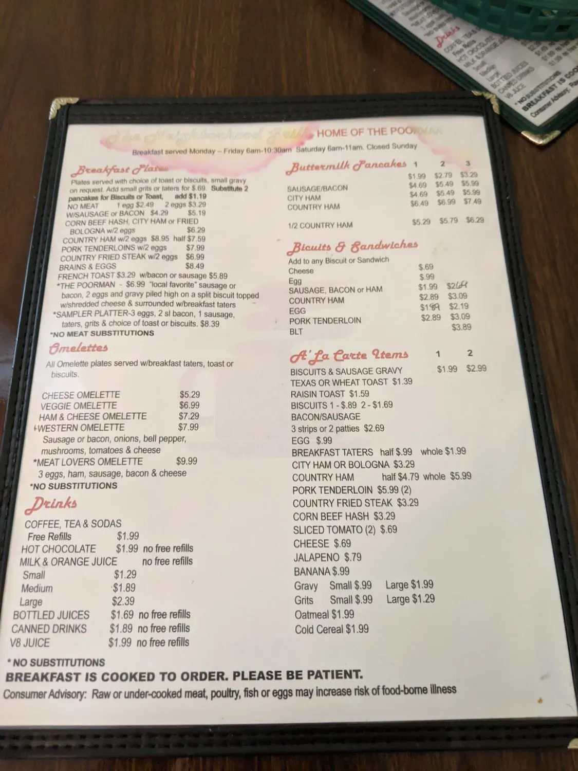 Menu 5