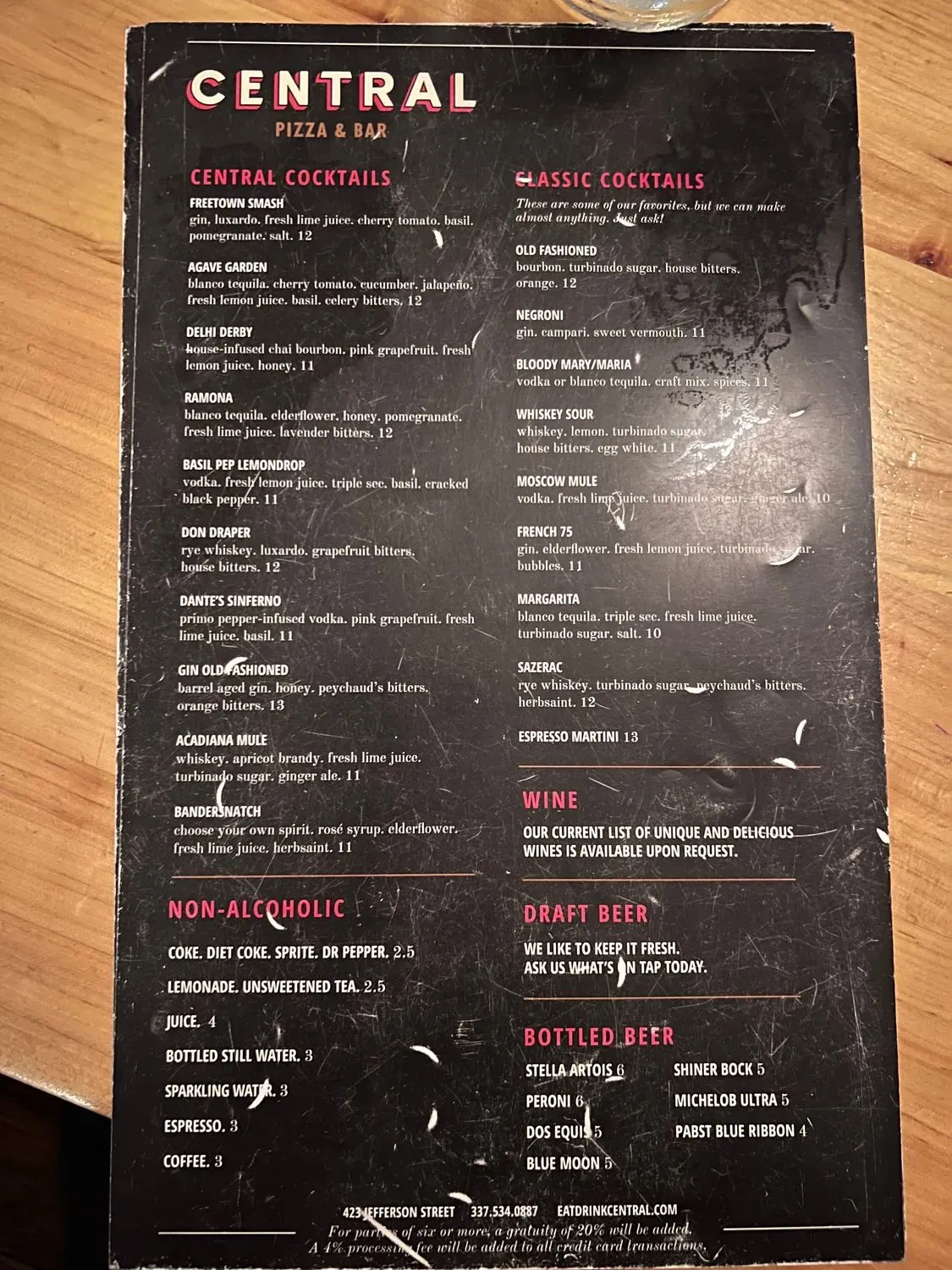 Menu 4