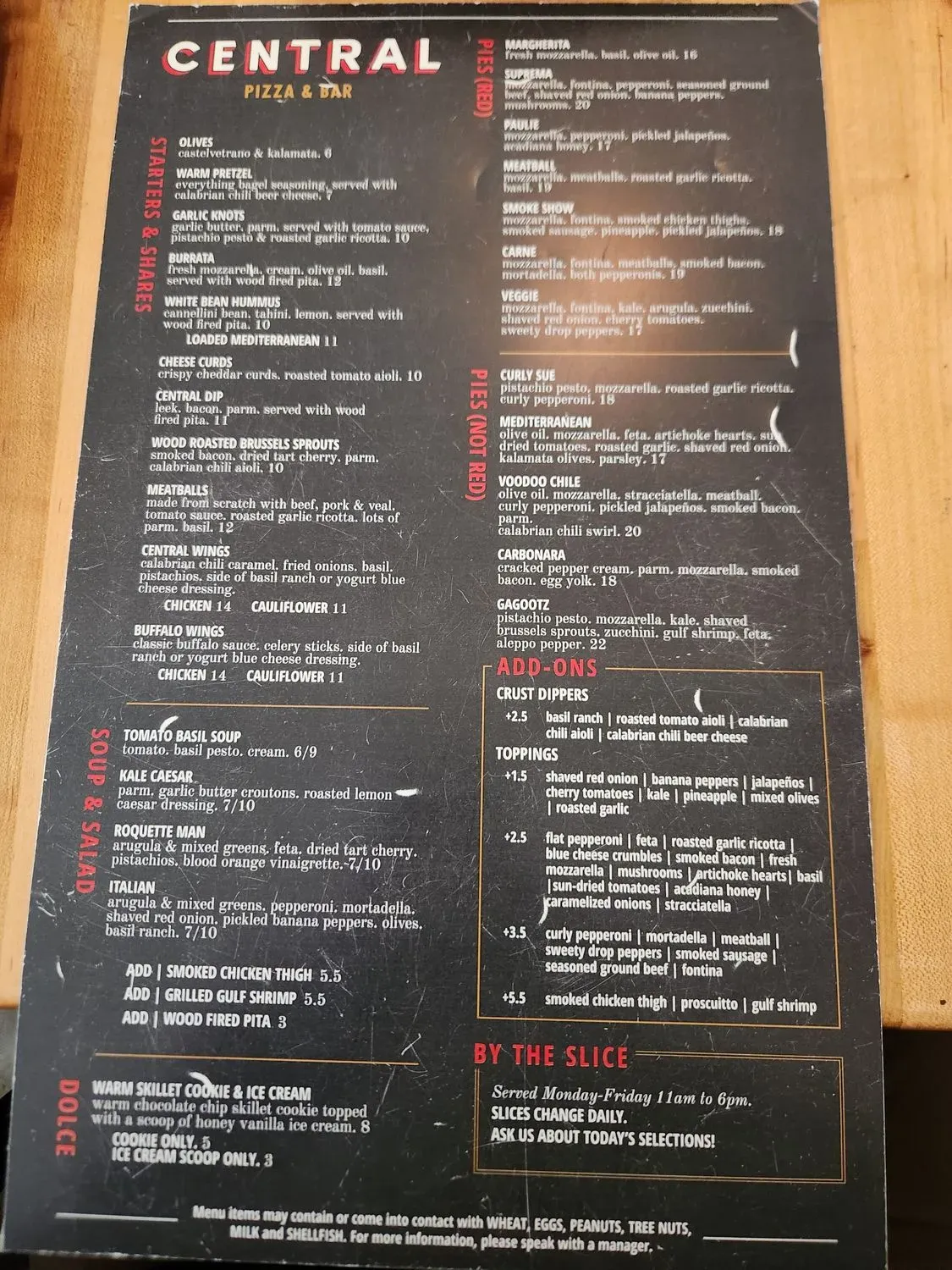 Menu 5