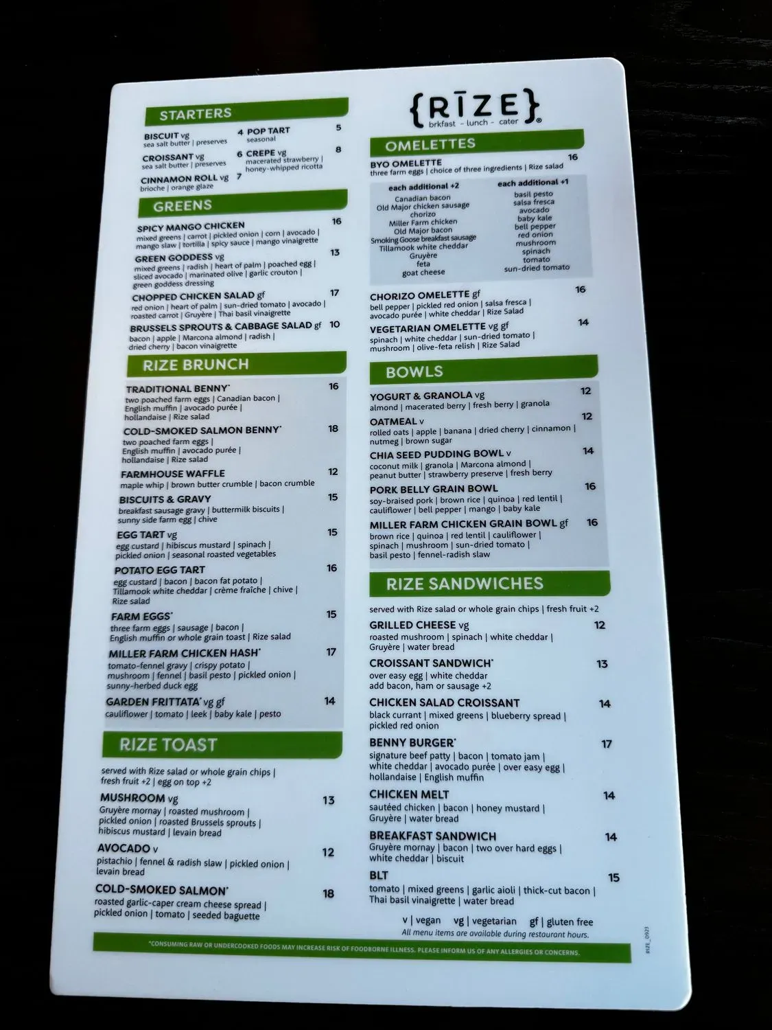 Menu 1