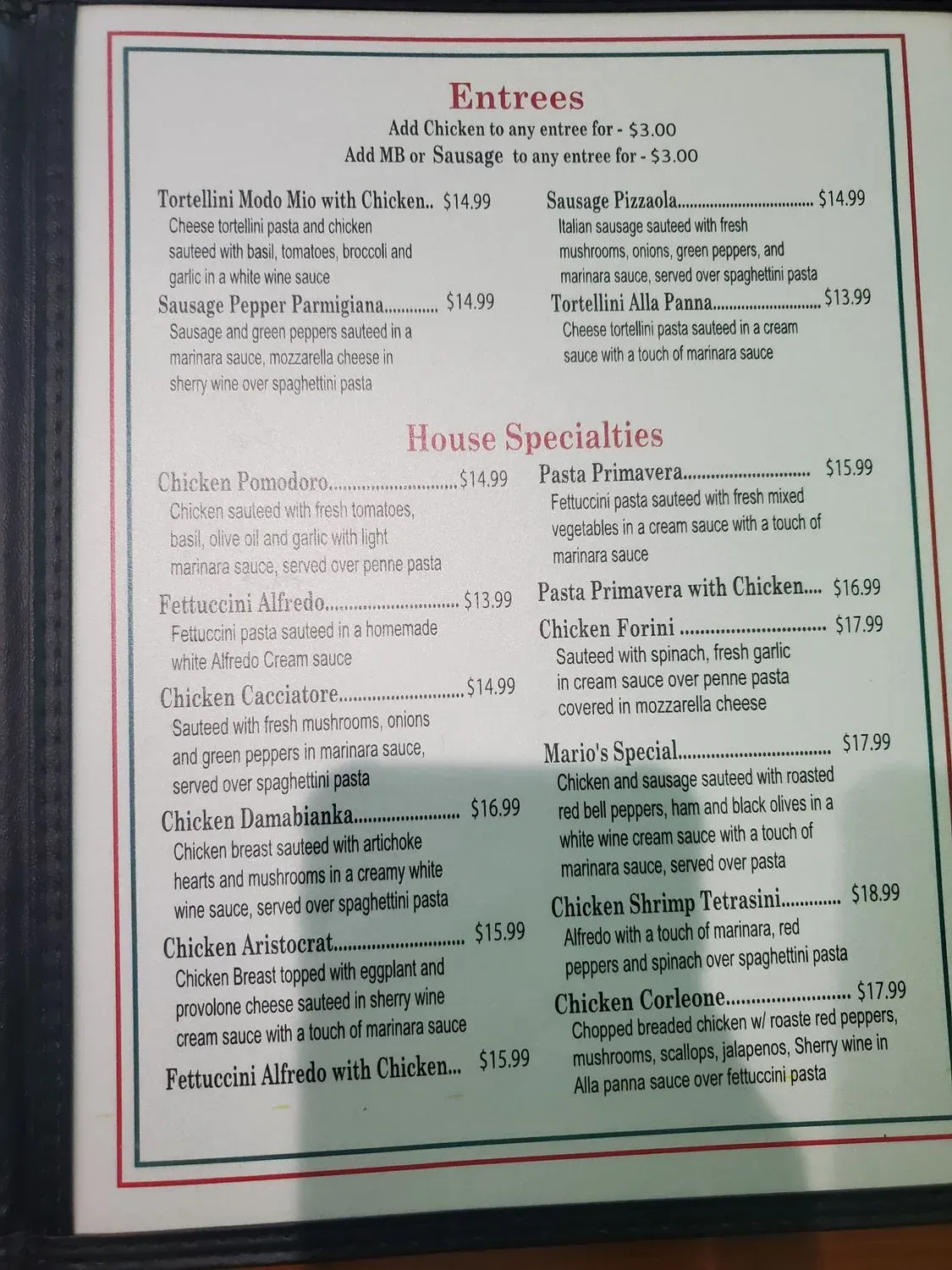 Menu 2