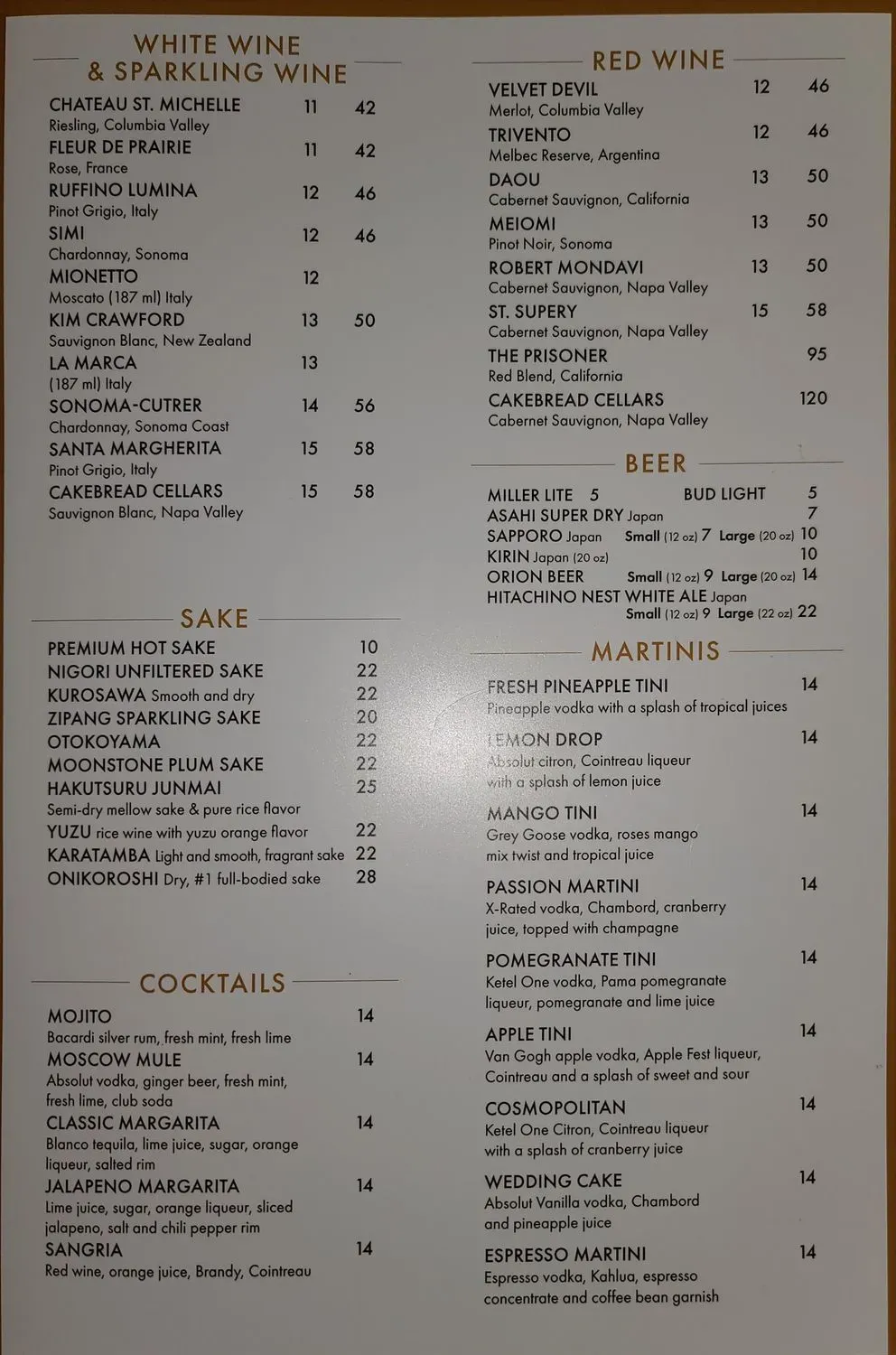 Menu 1