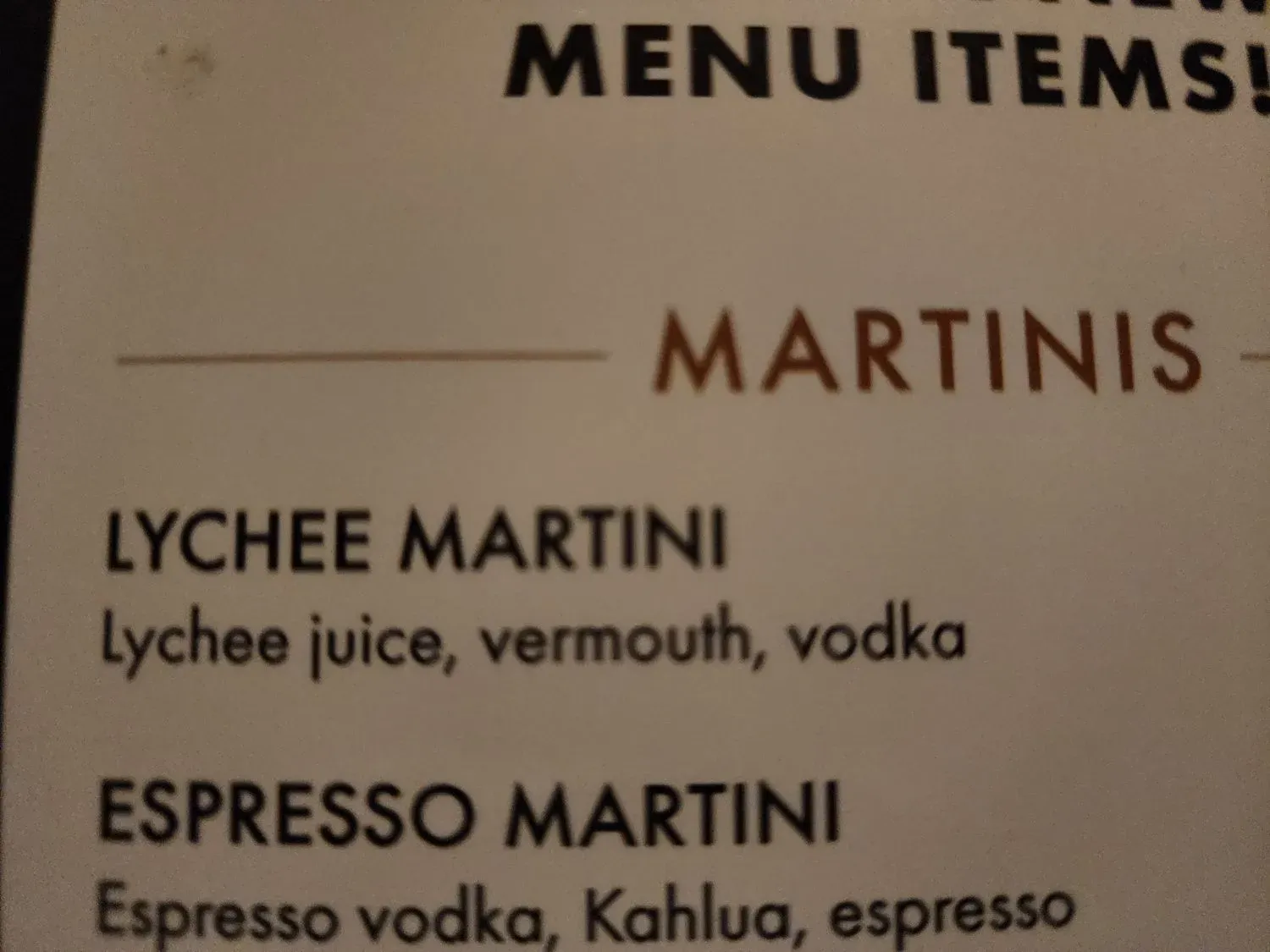 Menu 5