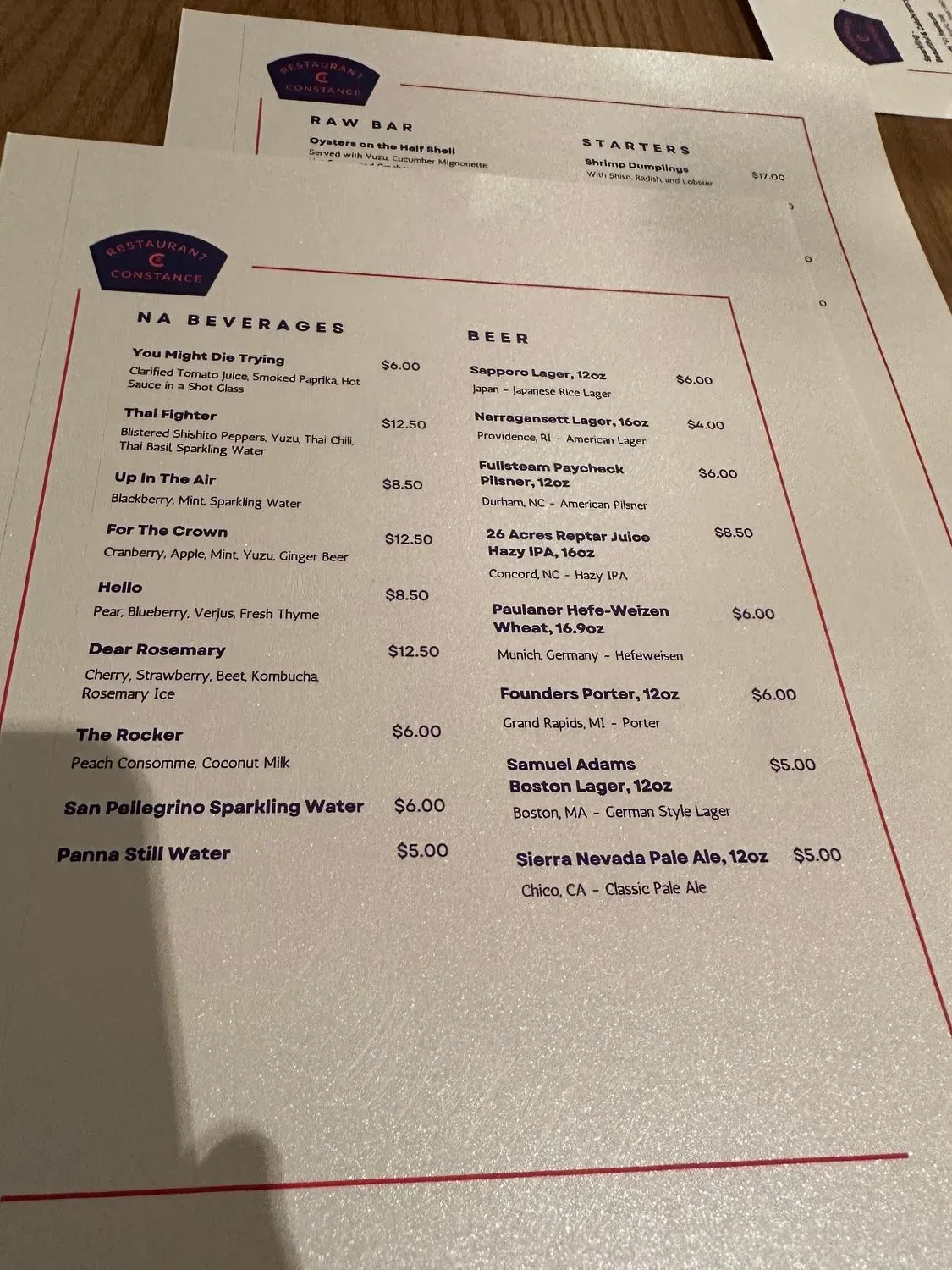 Menu 1