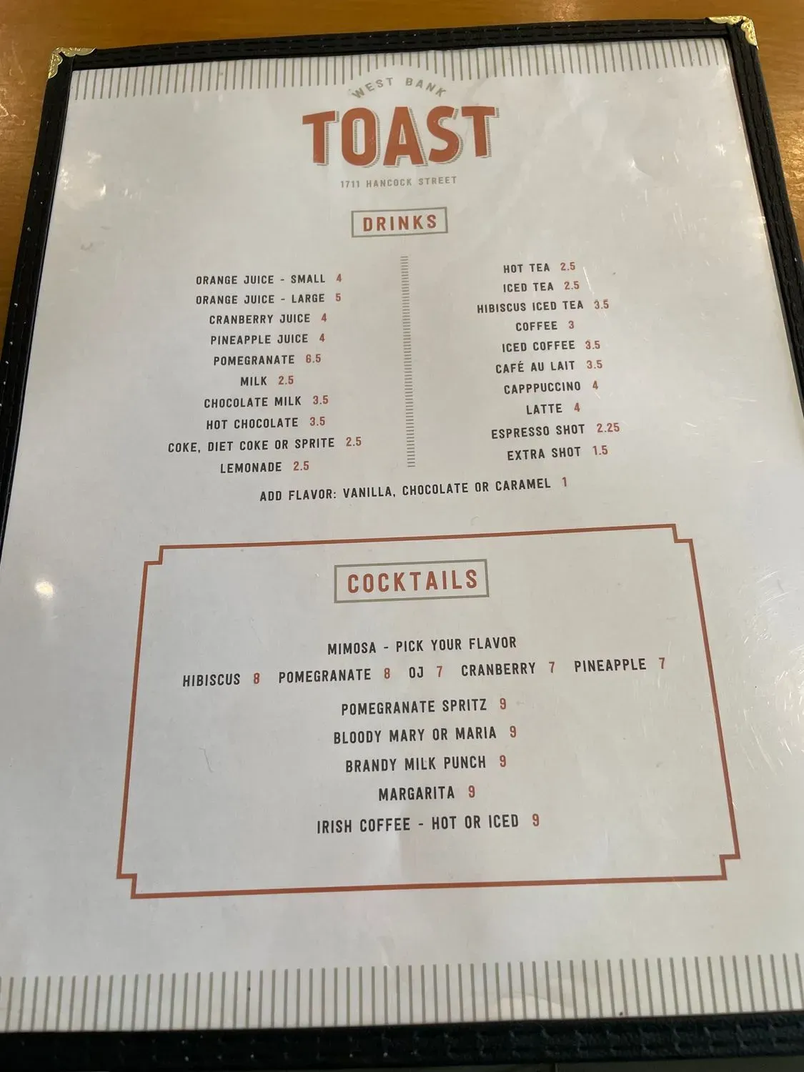 Menu 5