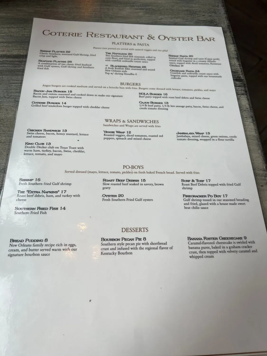 Menu 5