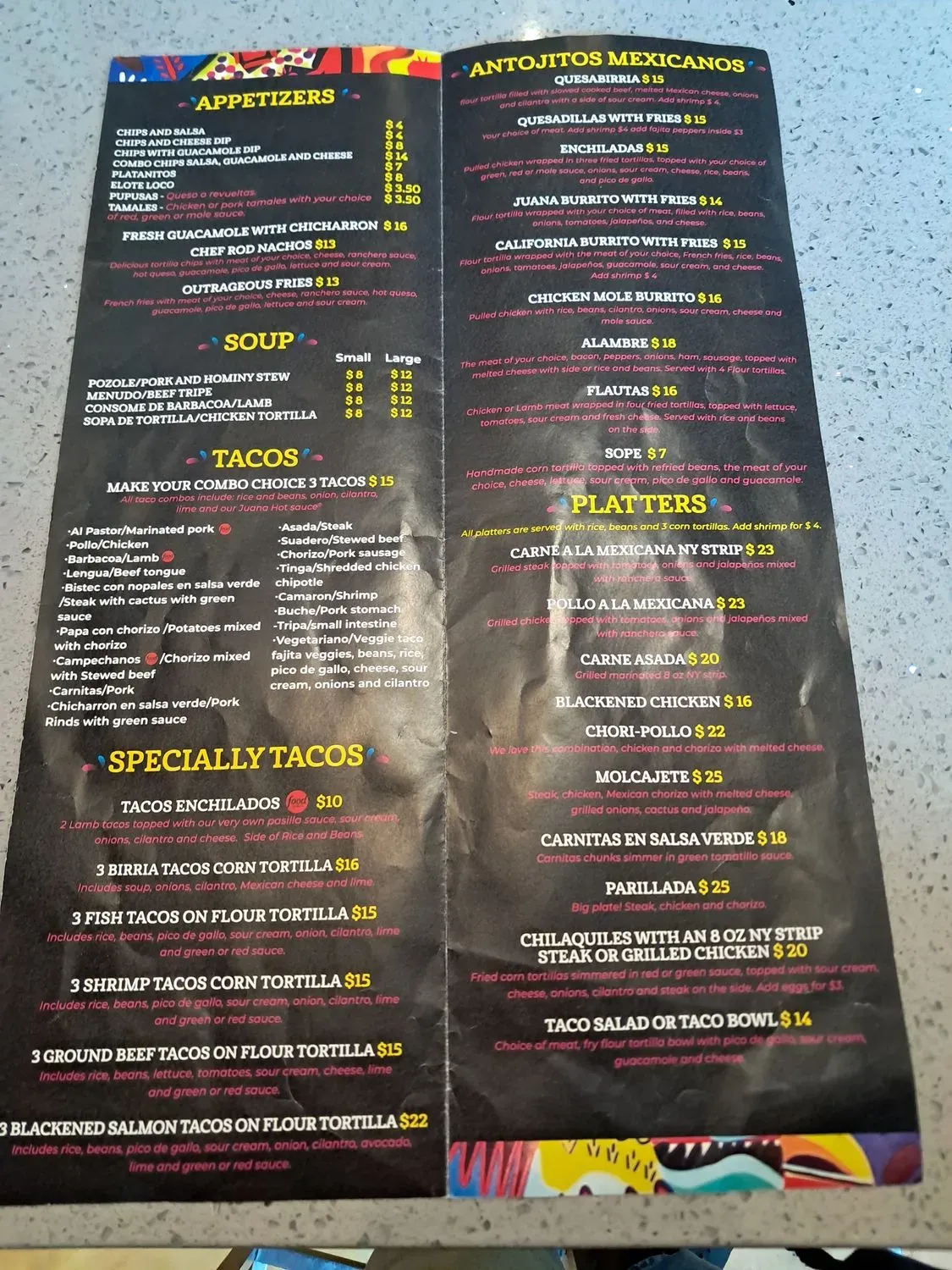 Menu 1