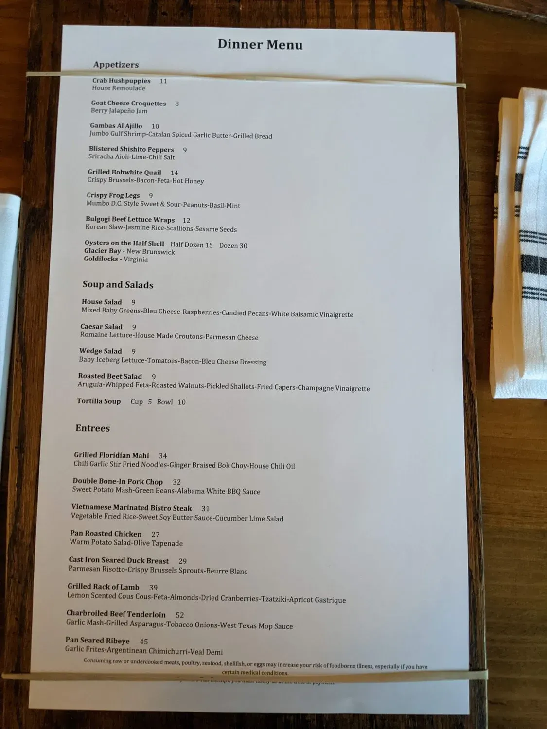 Menu 6