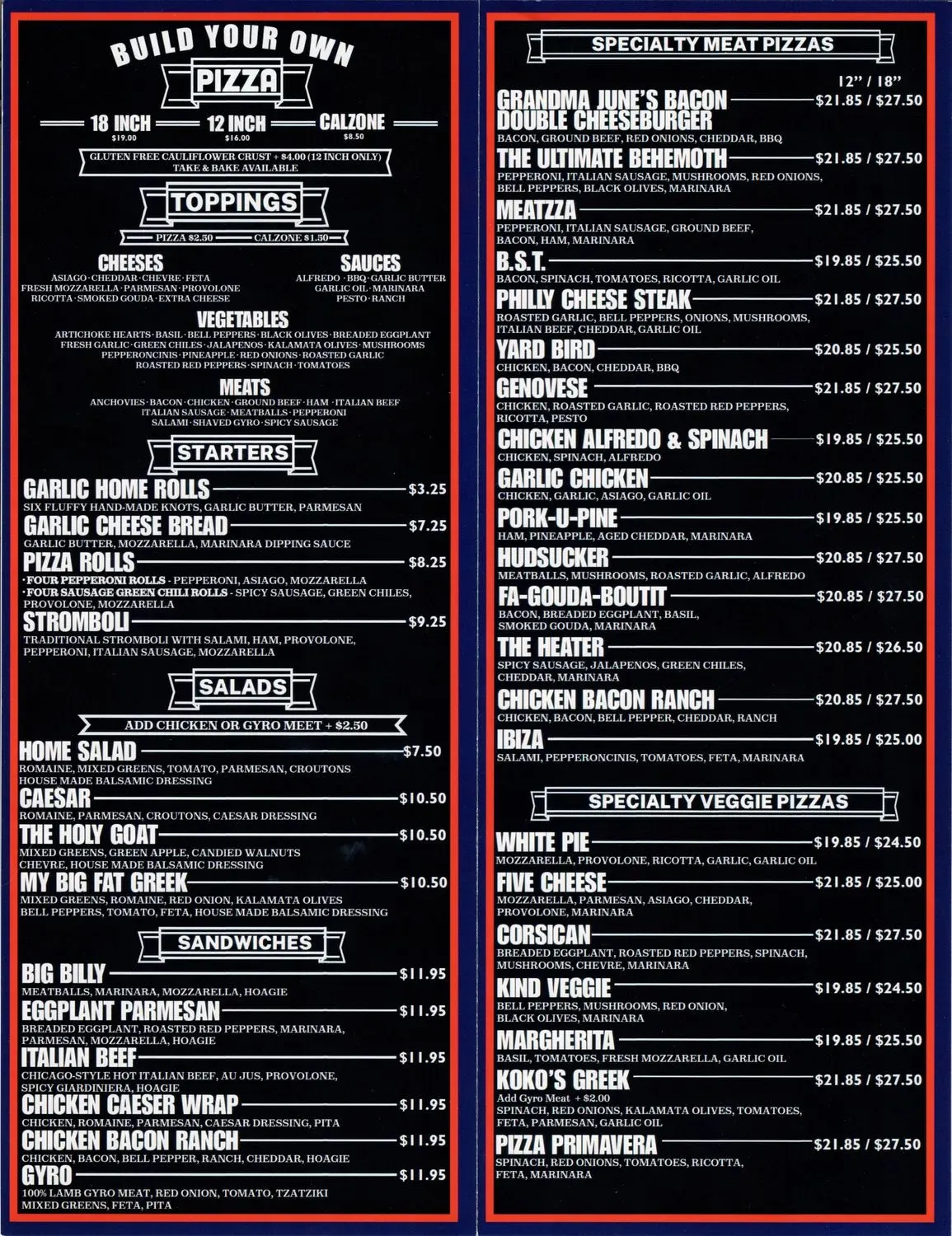 Menu 2