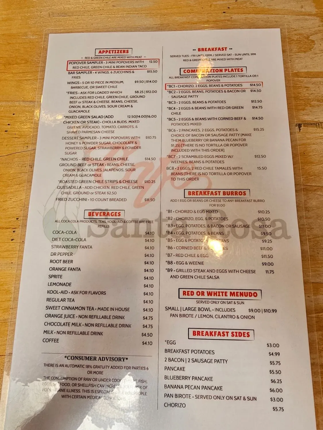 Menu 3