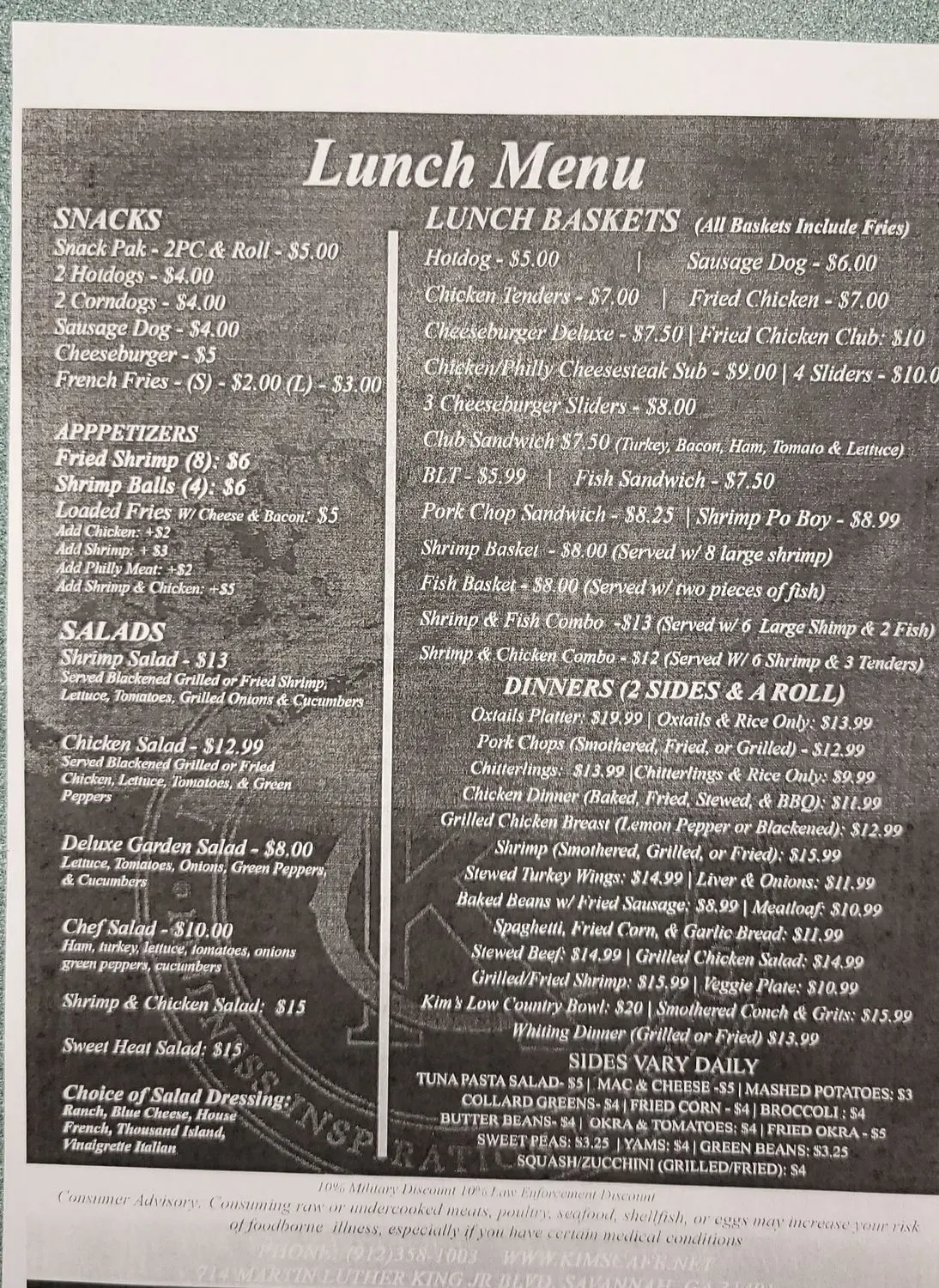 Menu 5