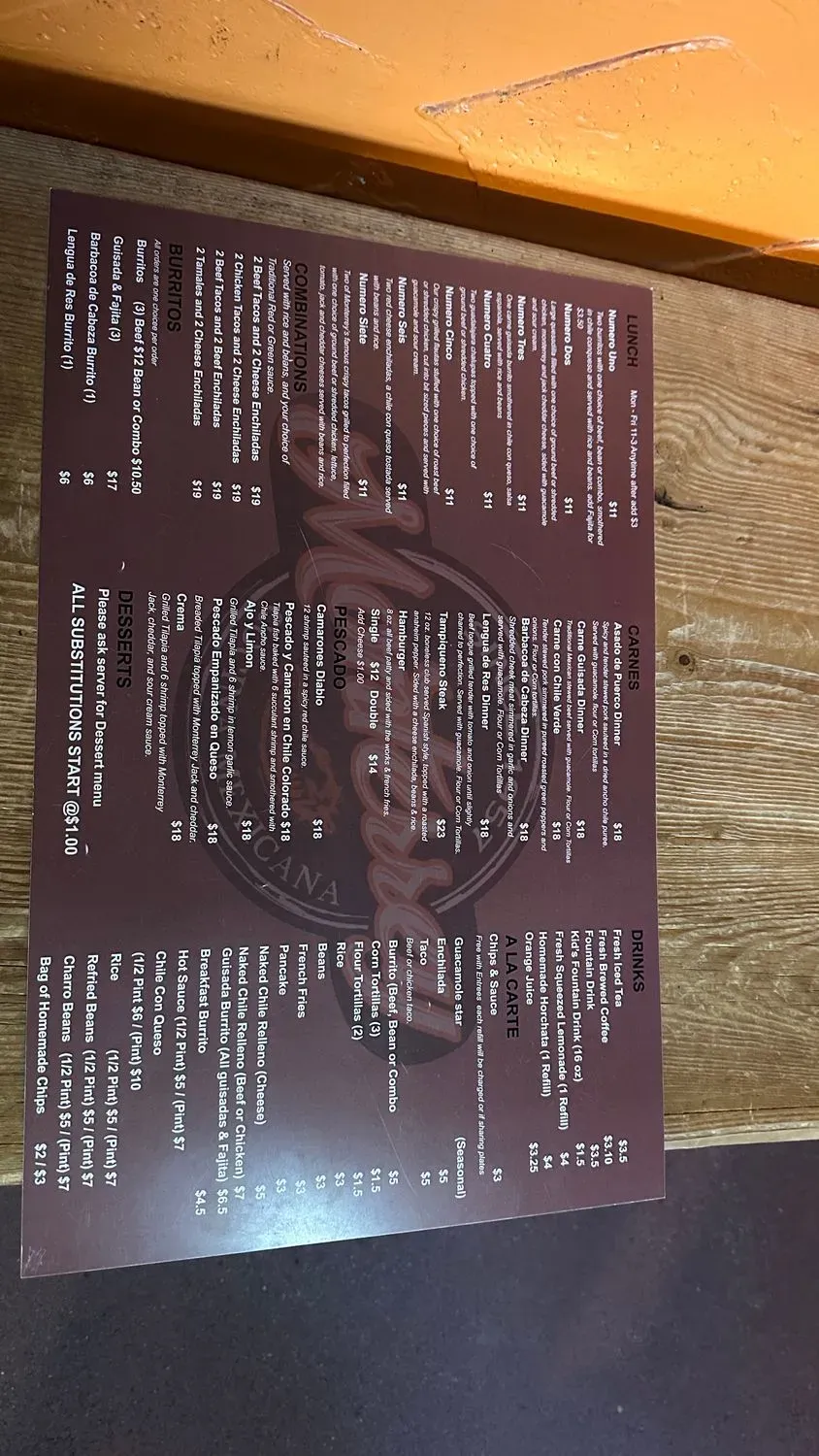 Menu 1