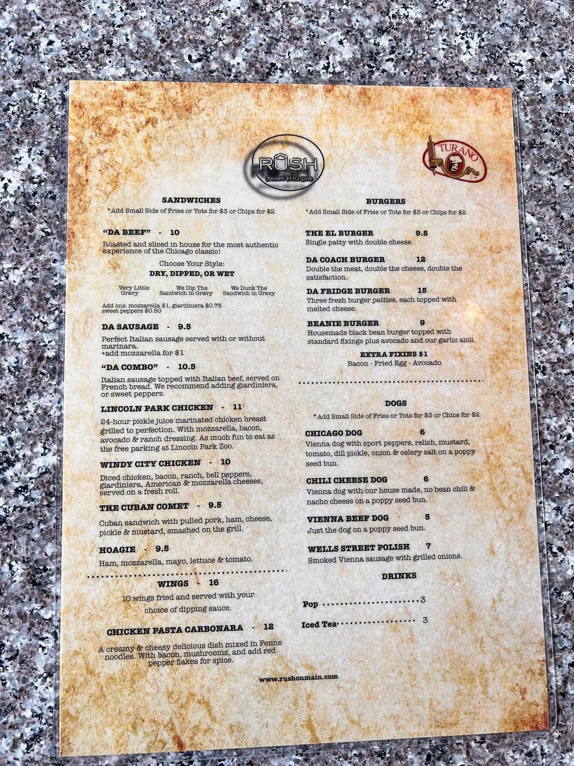 Menu 2