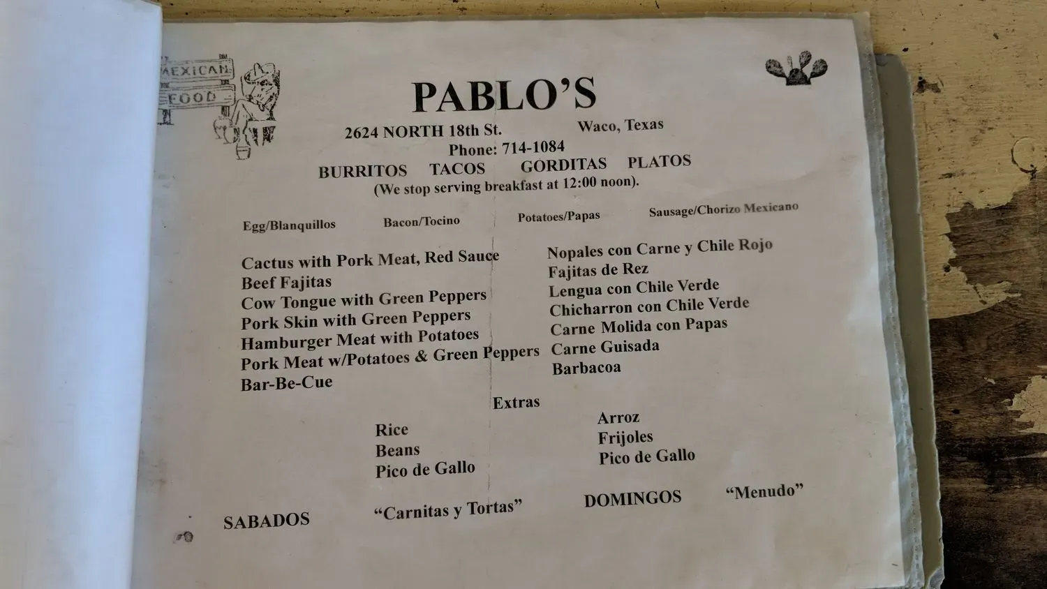 Menu 6