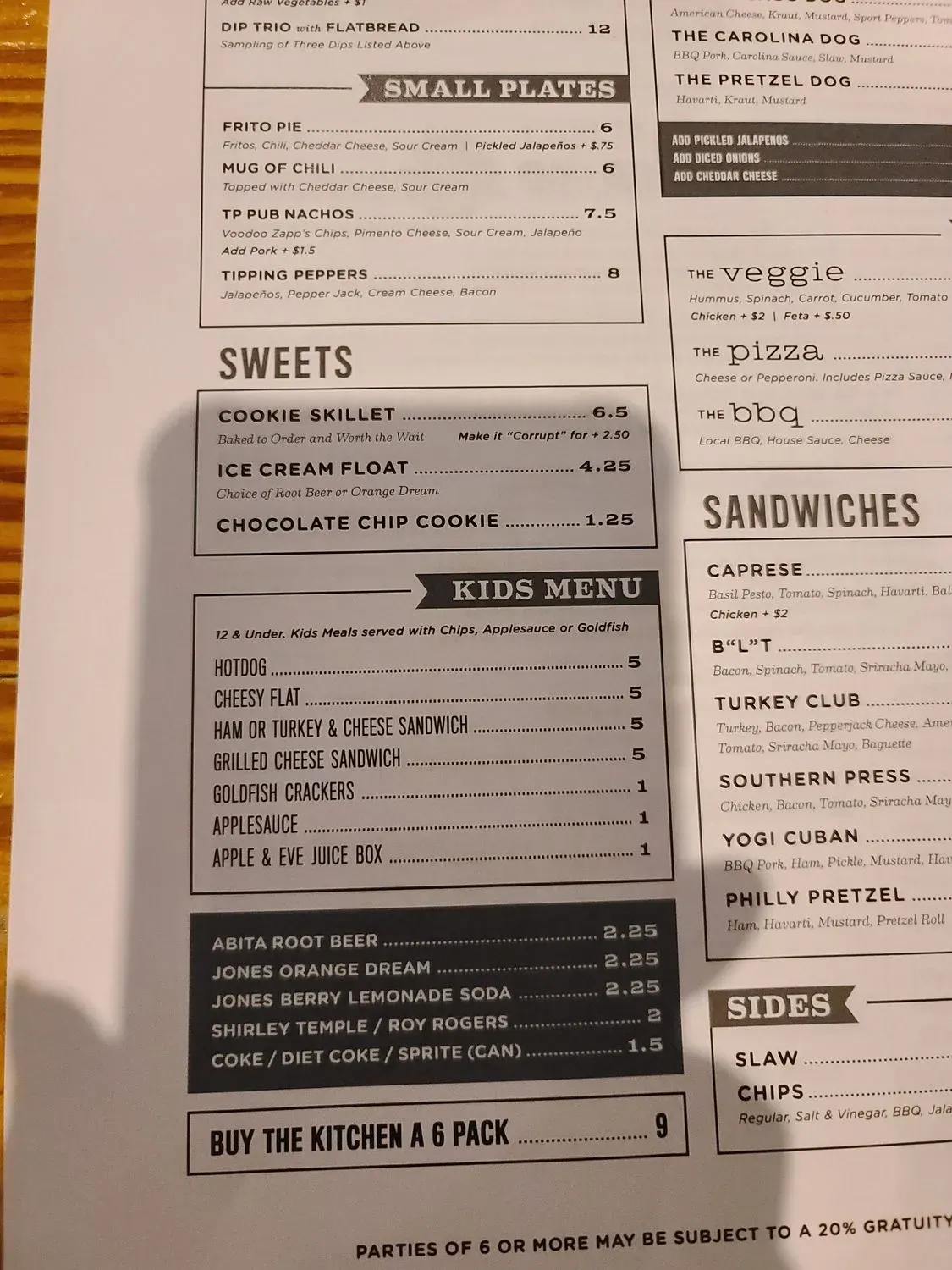 Menu 6