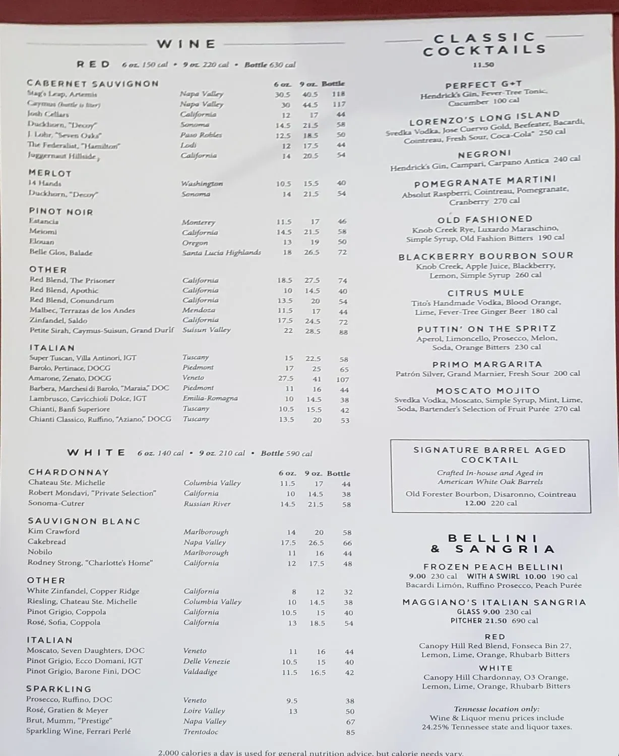 Menu 1