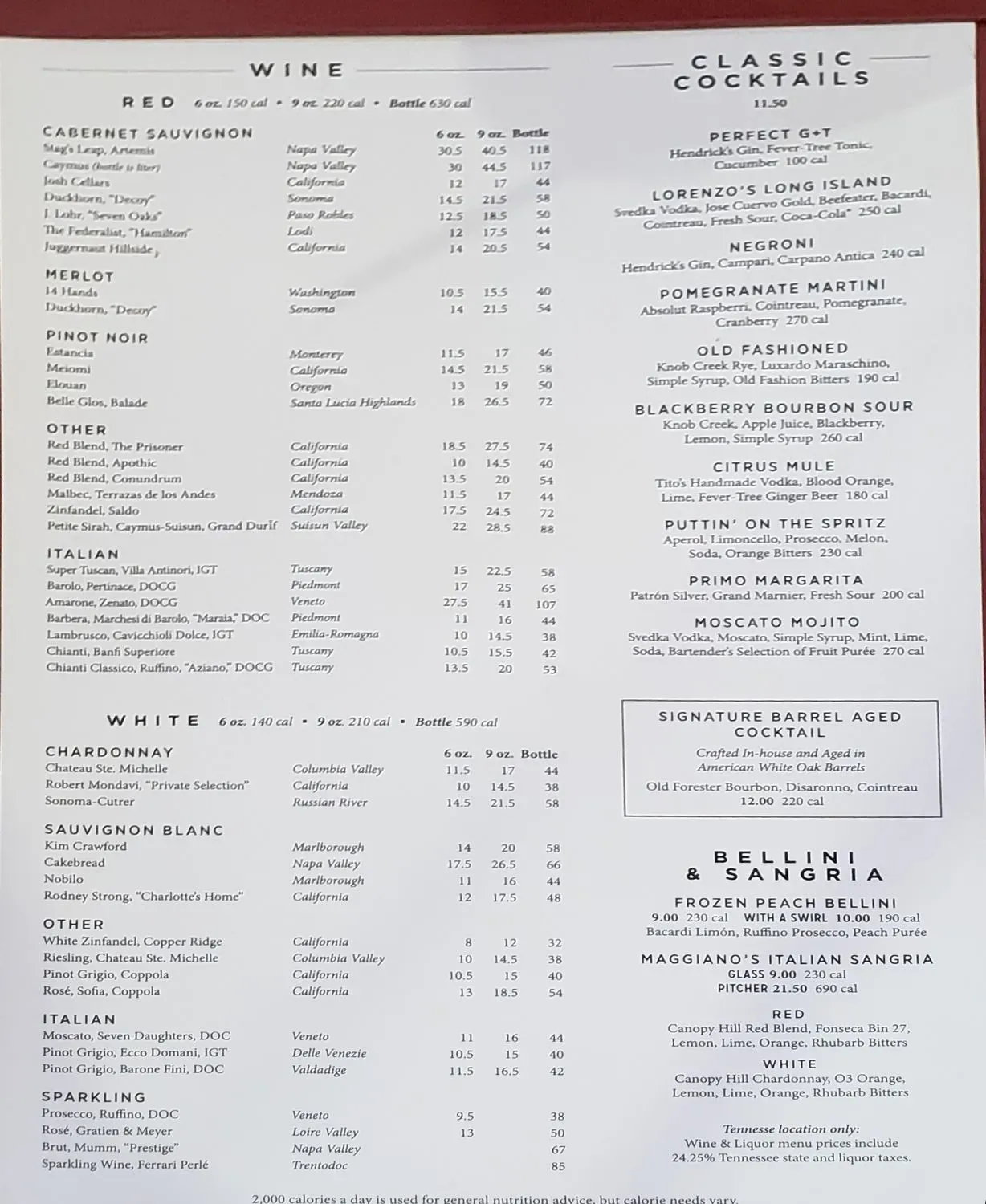 Menu 2