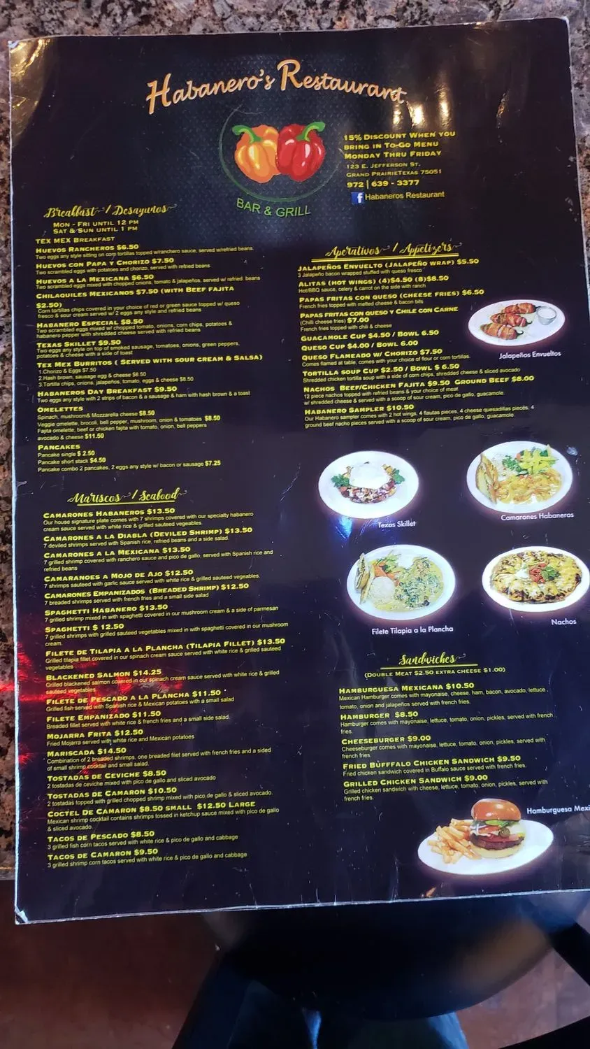 Menu 5