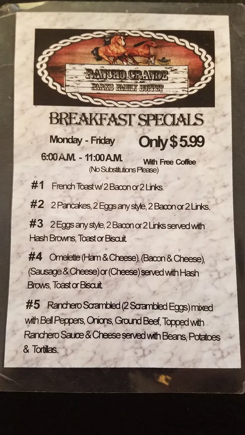 Menu 5