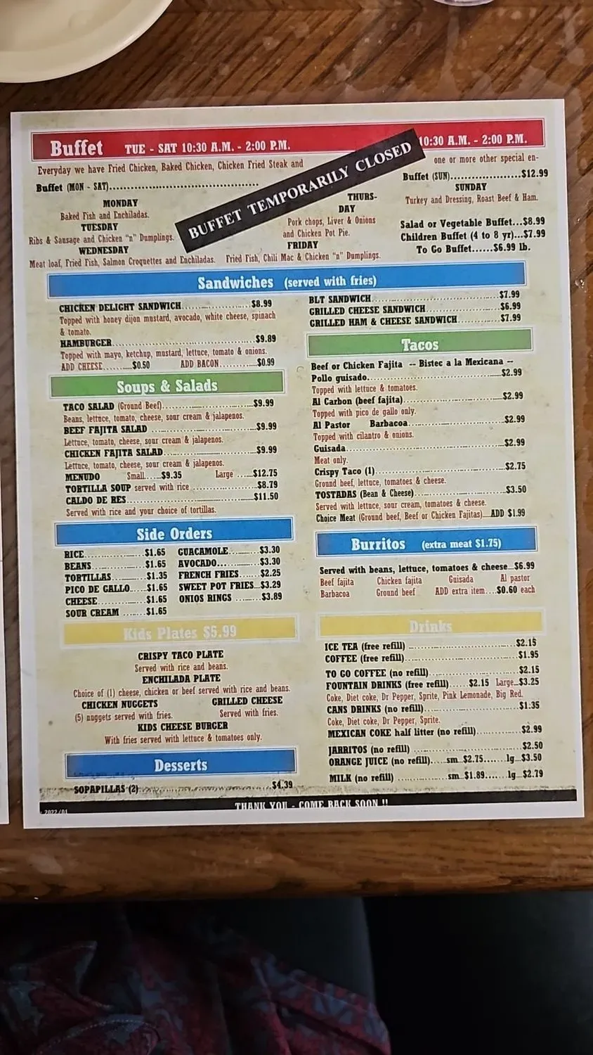 Menu 5