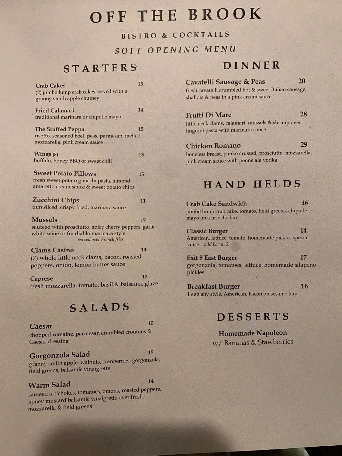 Menu 1