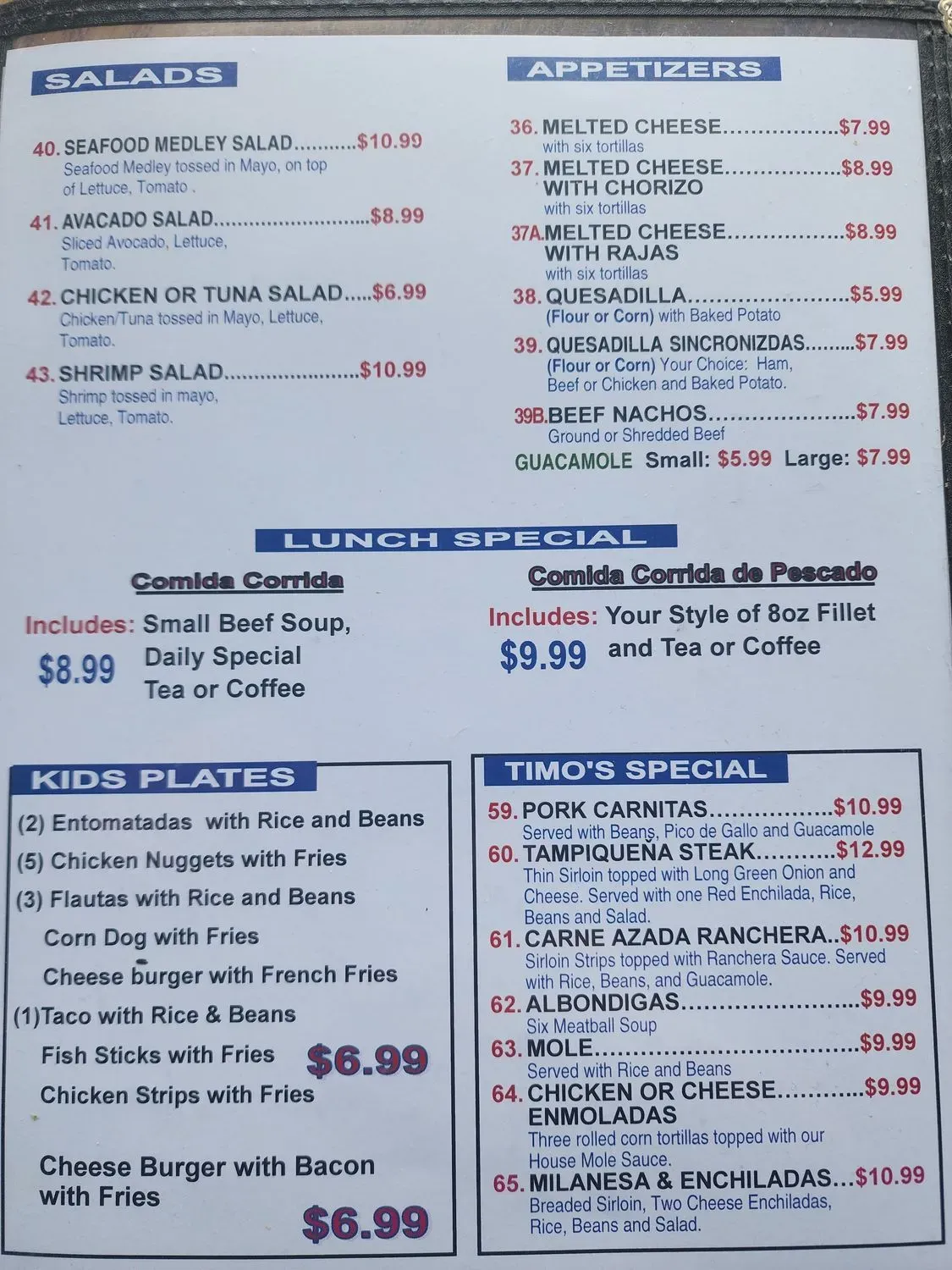 Menu 1