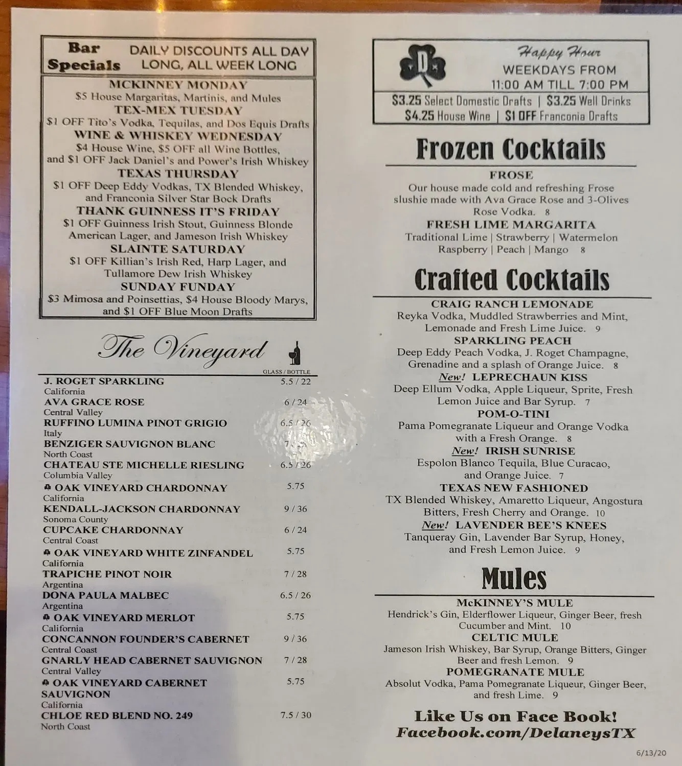 Menu 6