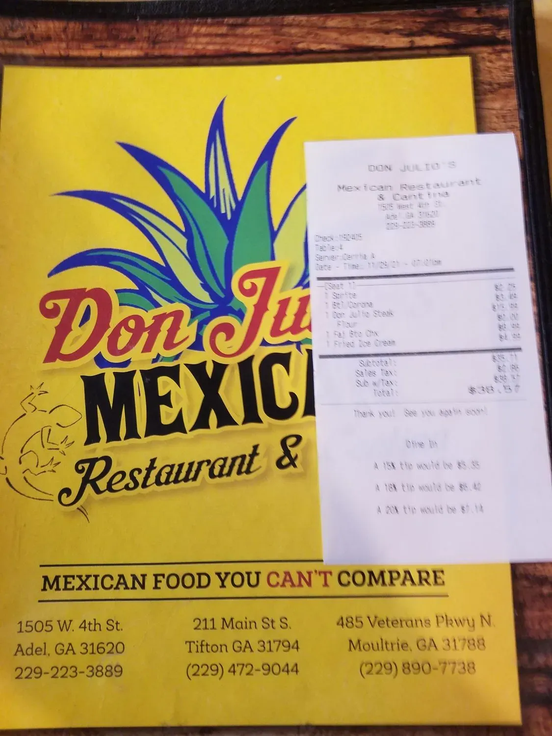 Menu 5