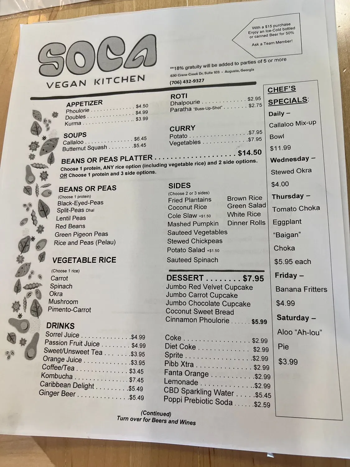 Menu 5