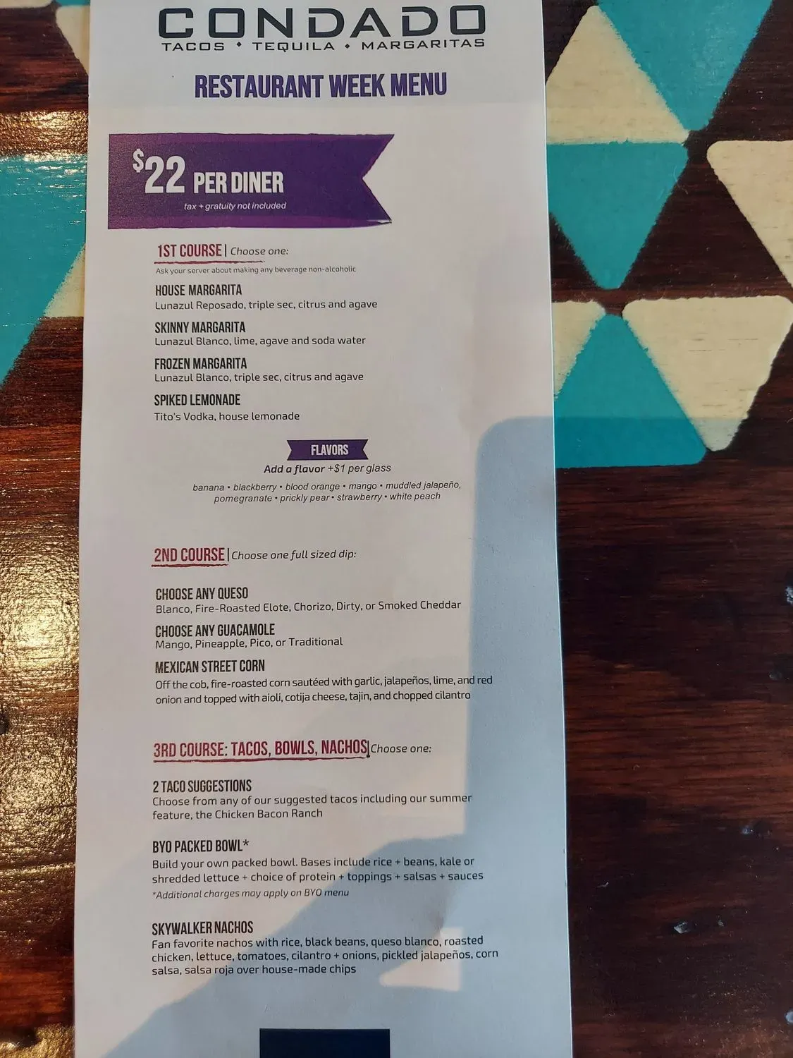 Menu 5