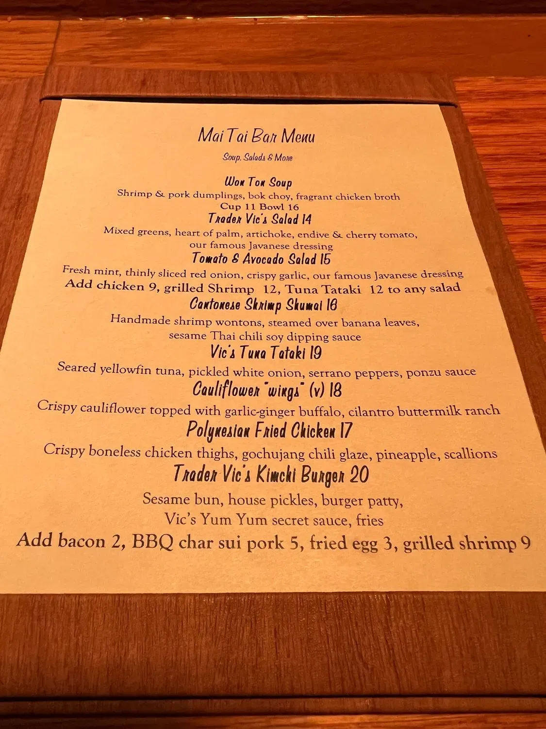 Menu 1