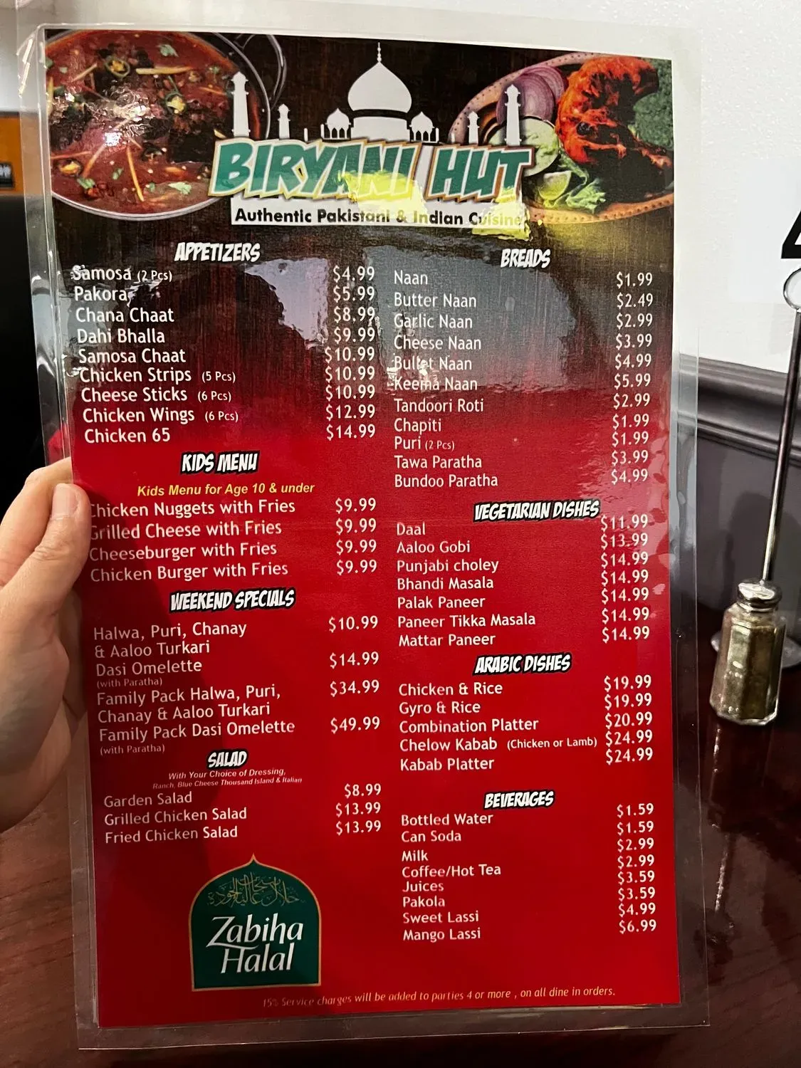 Menu 6