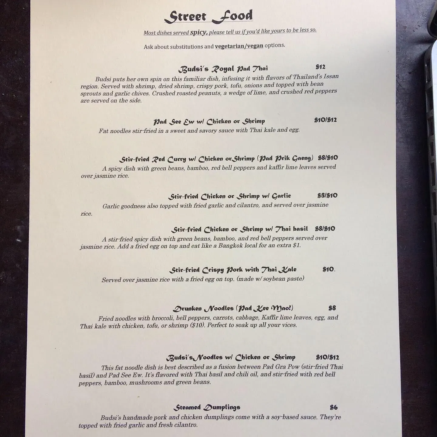 Menu 6