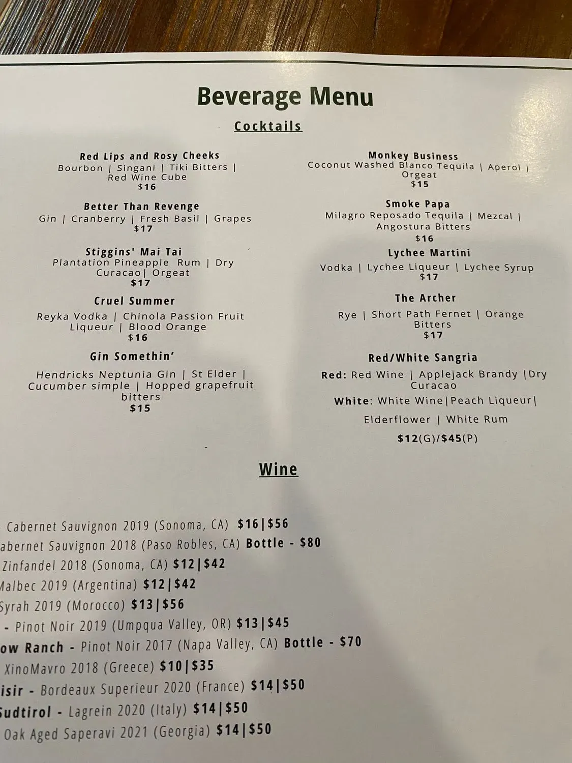 Menu 2