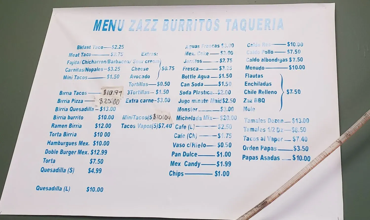 Menu 1