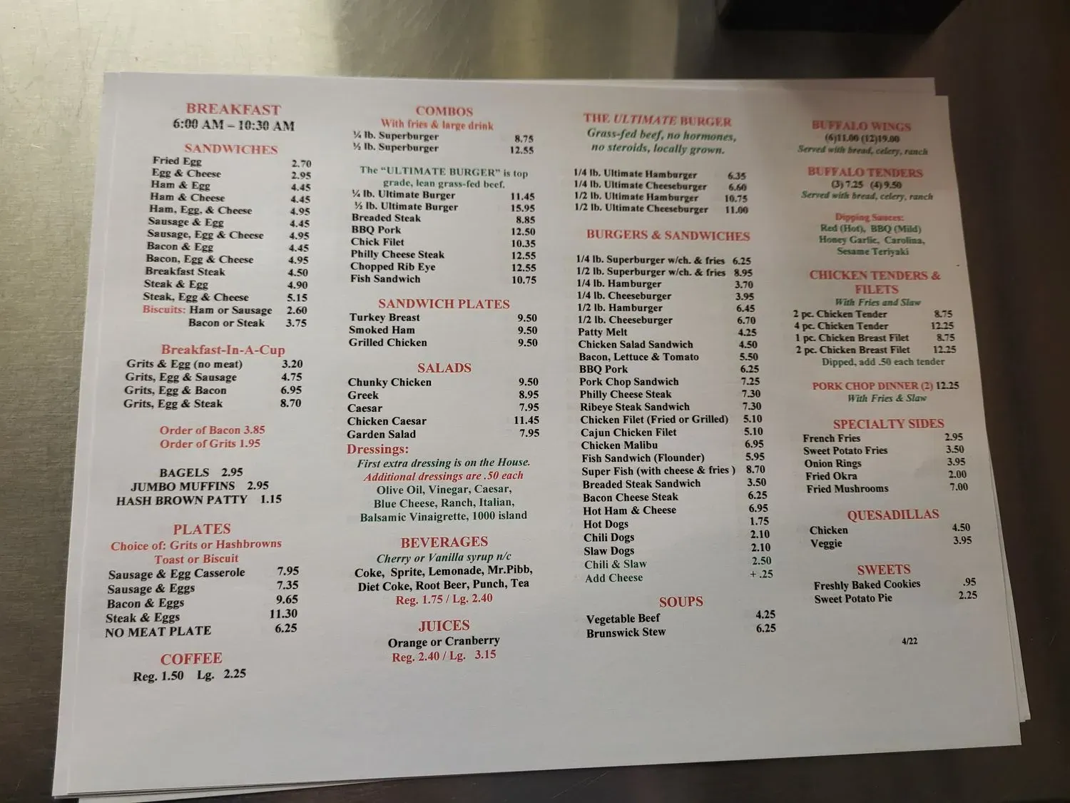 Menu 2