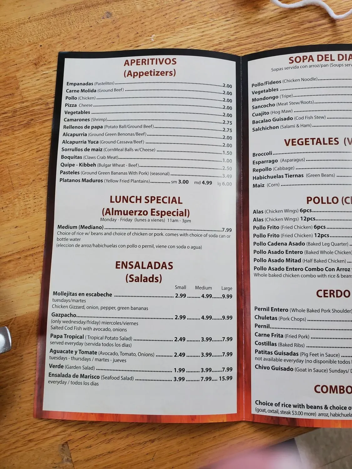 Menu 4