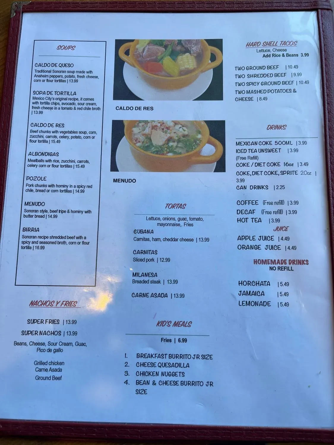 Menu 1