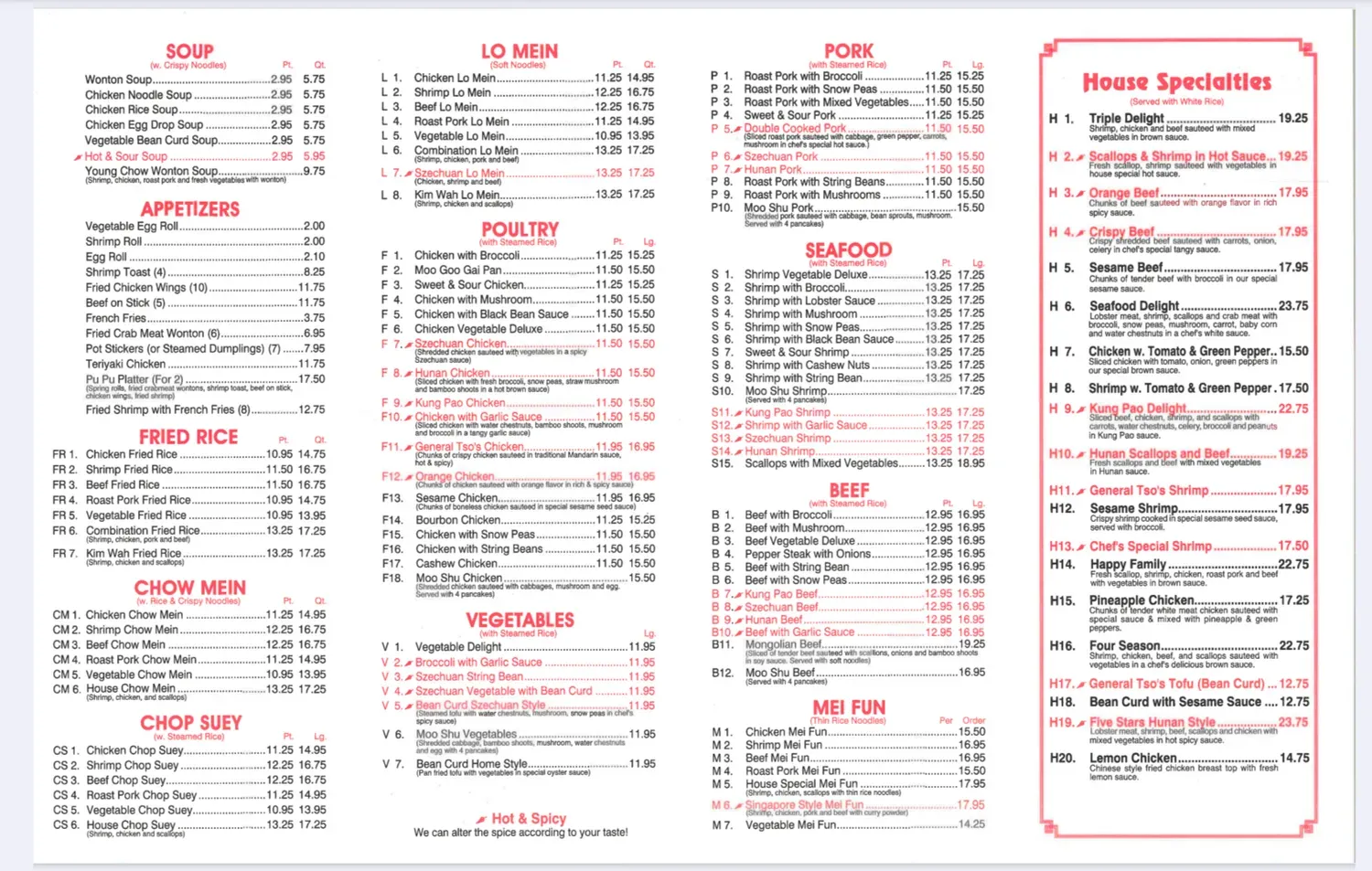 Menu 2