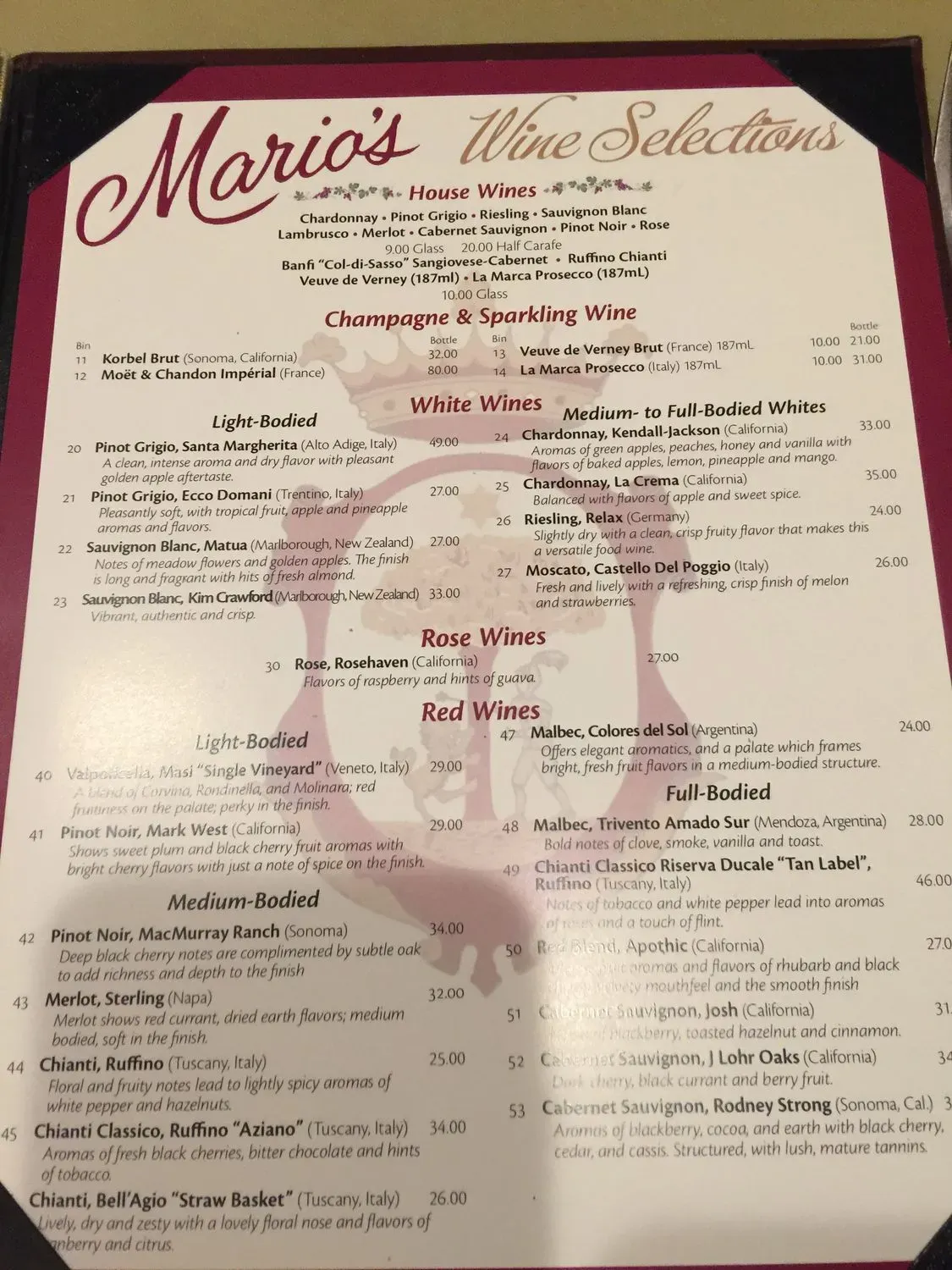 Menu 5