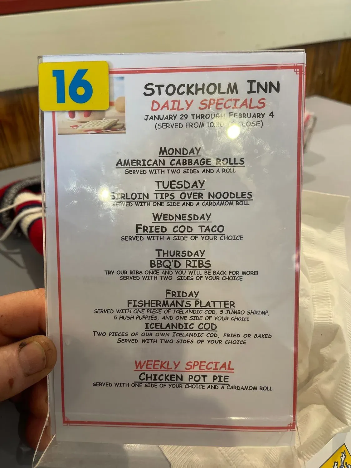 Menu 5