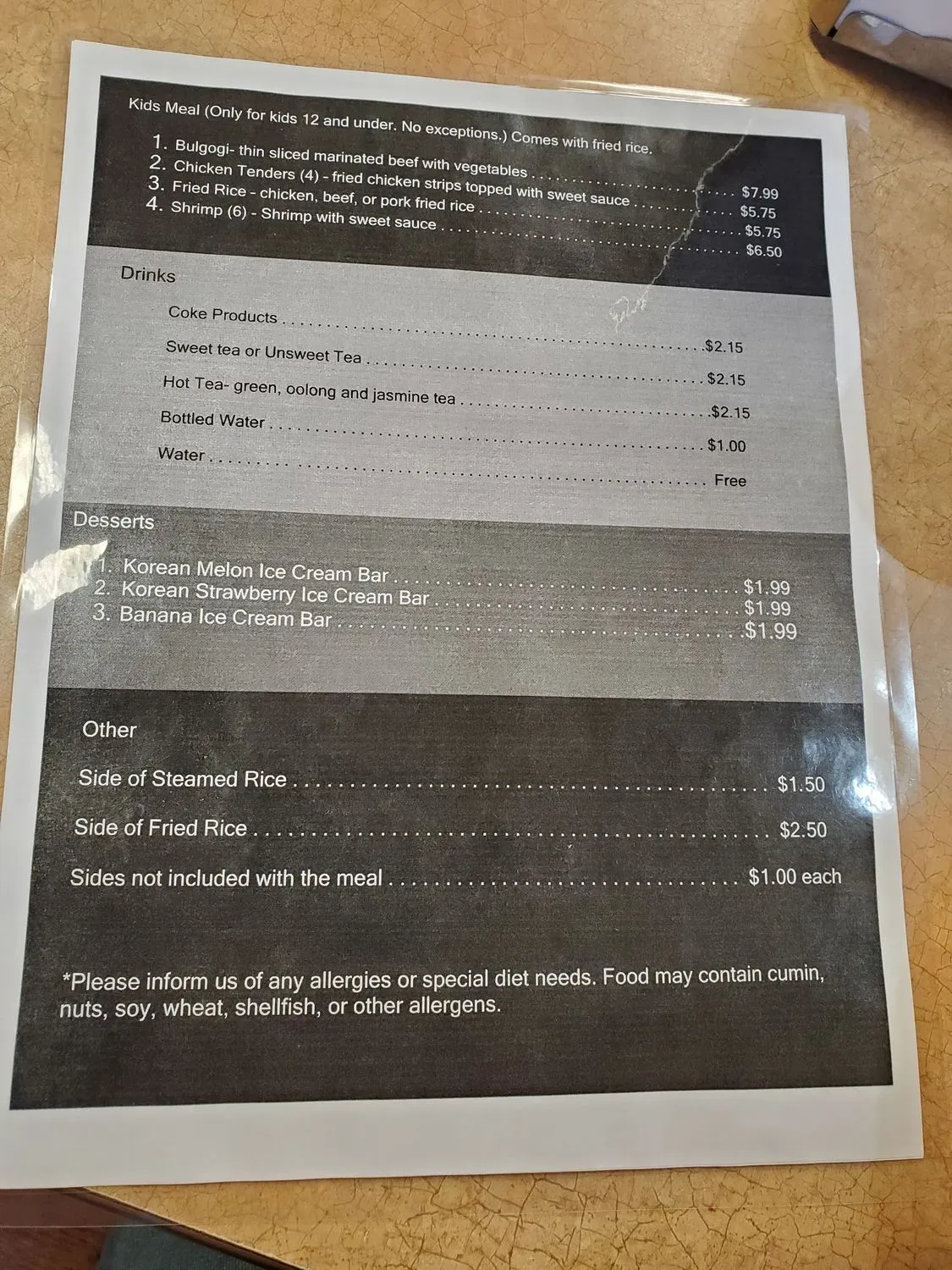 Menu 4