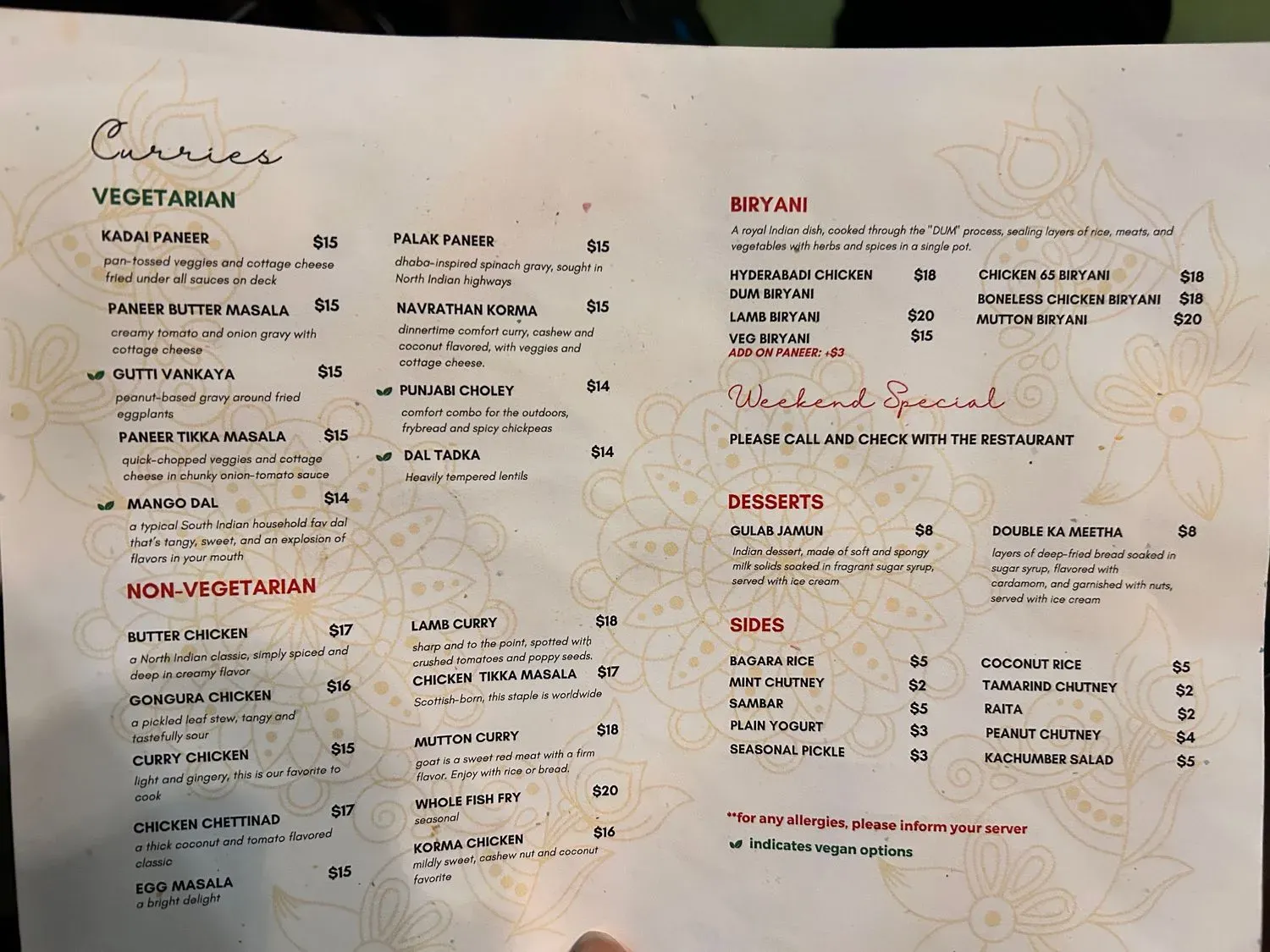 Menu 6