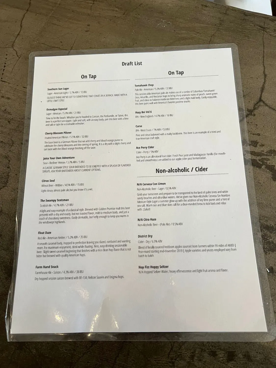 Menu 3