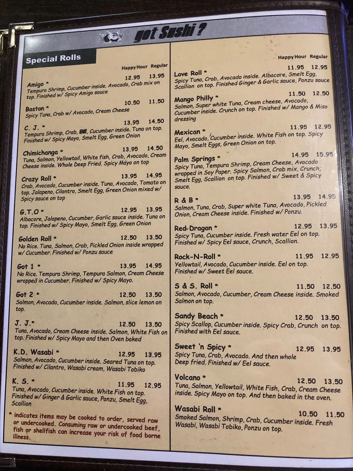 Menu 1