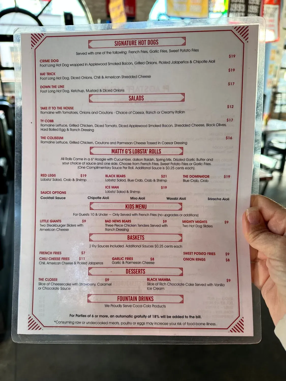 Menu 5