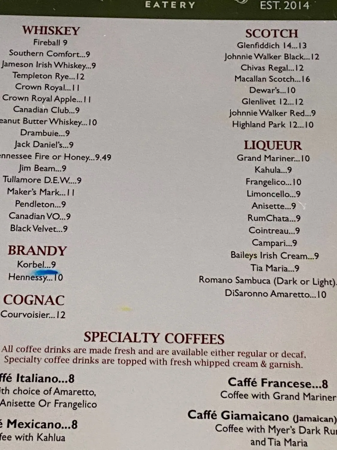 Menu 4