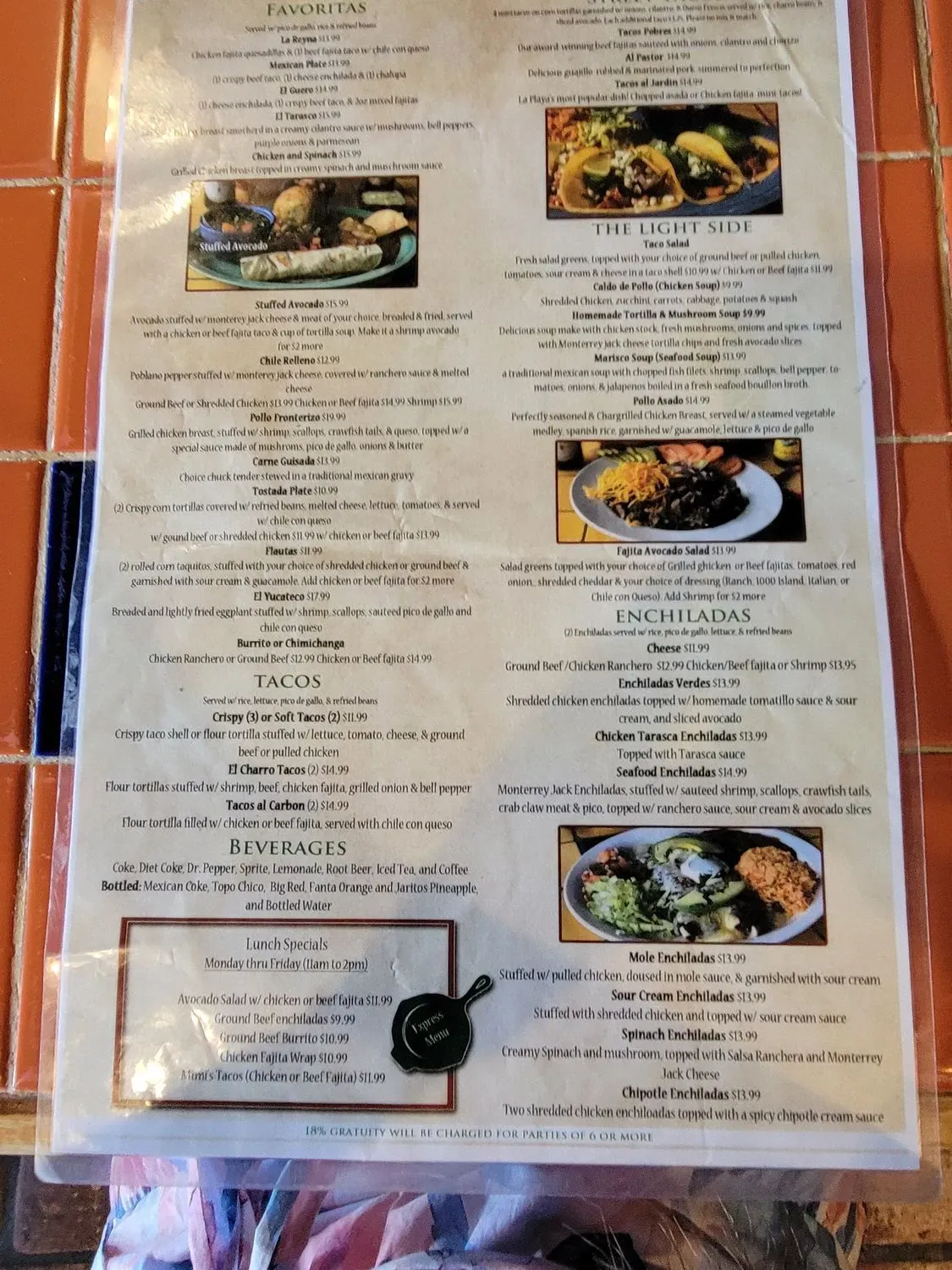 Menu 5